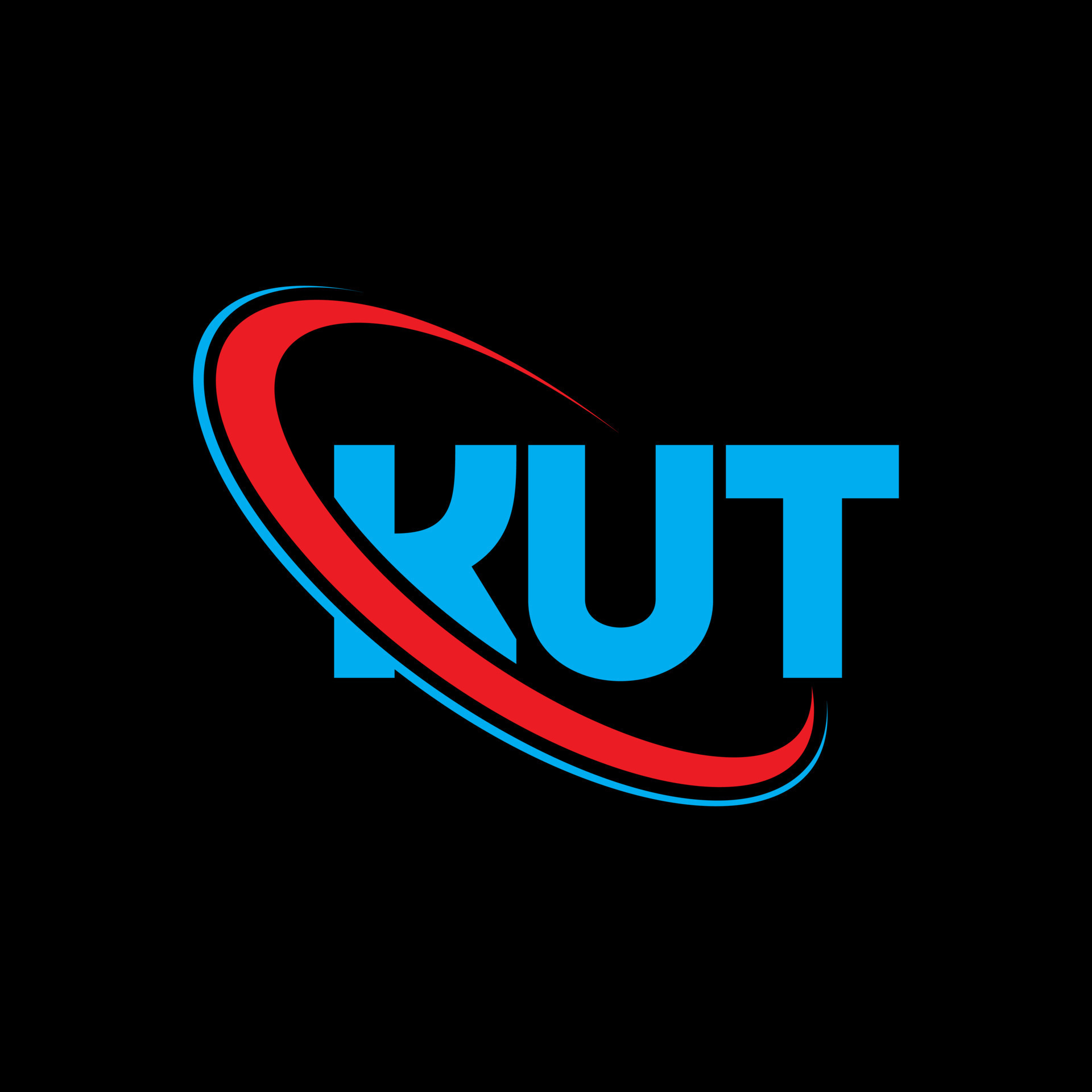 logotipo de kut. letra kut. diseño del logotipo de la letra kut. logotipo de las iniciales kut