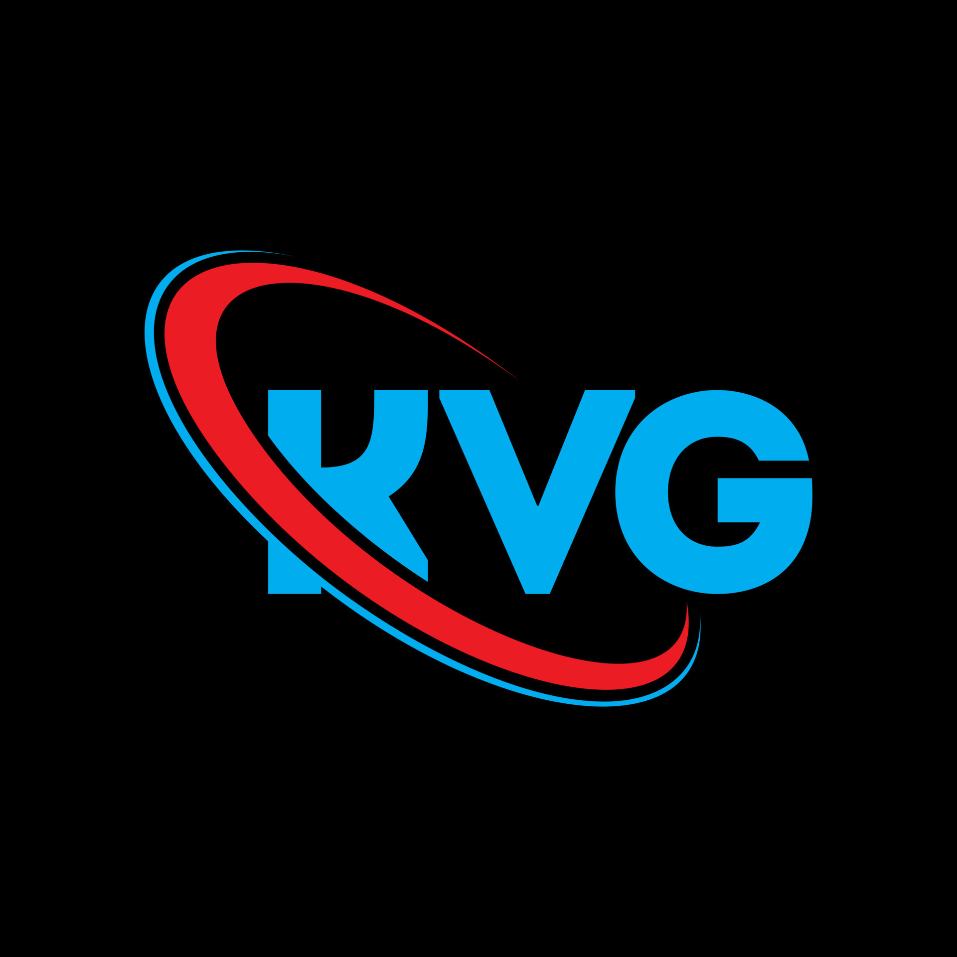 logotipo de kvg. letra kvg. diseño del logotipo de la letra kvg