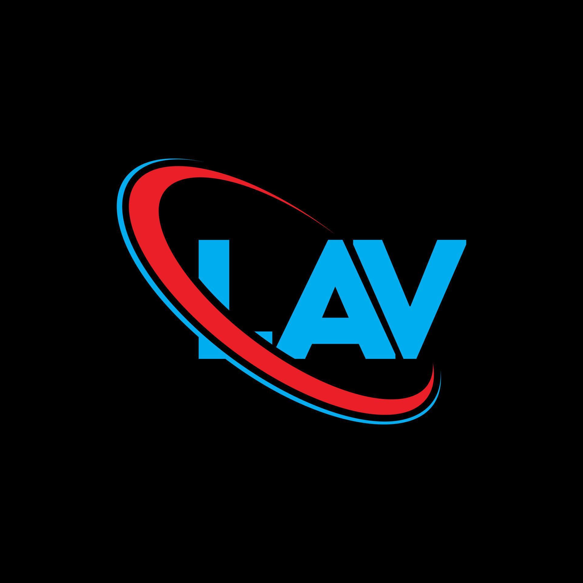 LAV logo. LAV letter. LAV letter logo design. Initials LAV logo linked