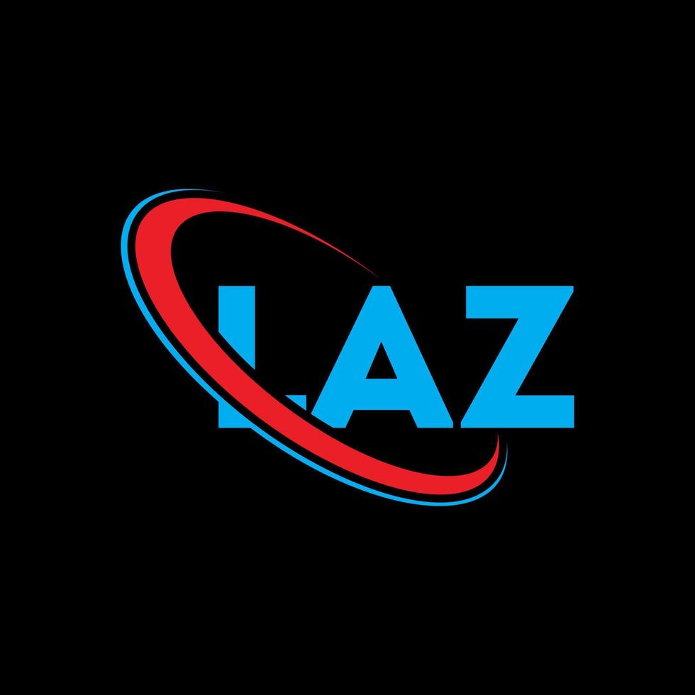 logotipo de laz. letra laza. diseño del logotipo de la letra laz. Logotipo de iniciales laz vinculado con círculo y logotipo de monograma en mayúsculas. tipografía laz para tecnología, negocios y marca inmobiliaria. vector