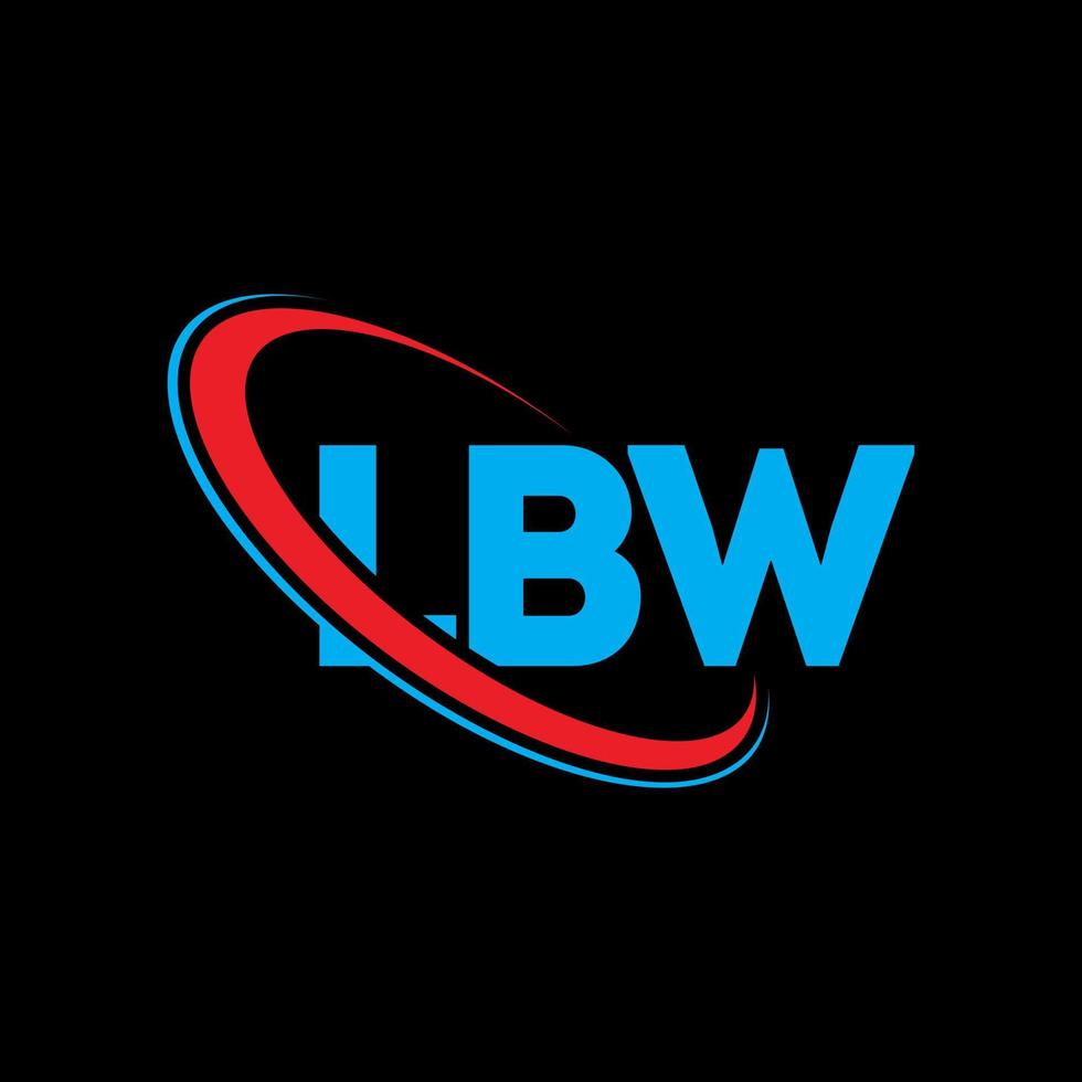 LBW logo. LBW letter. LBW letter logo design. Initials LBW logo linked with circle and uppercase monogram logo. LBW typography for technology, business and real estate brand. vector