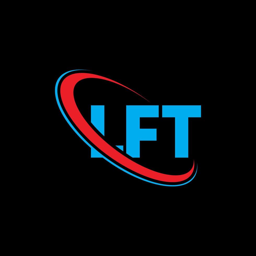 logotipo de ft. letra lft. diseño de logotipo de letra lft. logotipo de iniciales lft vinculado con círculo y logotipo de monograma en mayúsculas. Tipografía lft para tecnología, negocios y marca inmobiliaria. vector