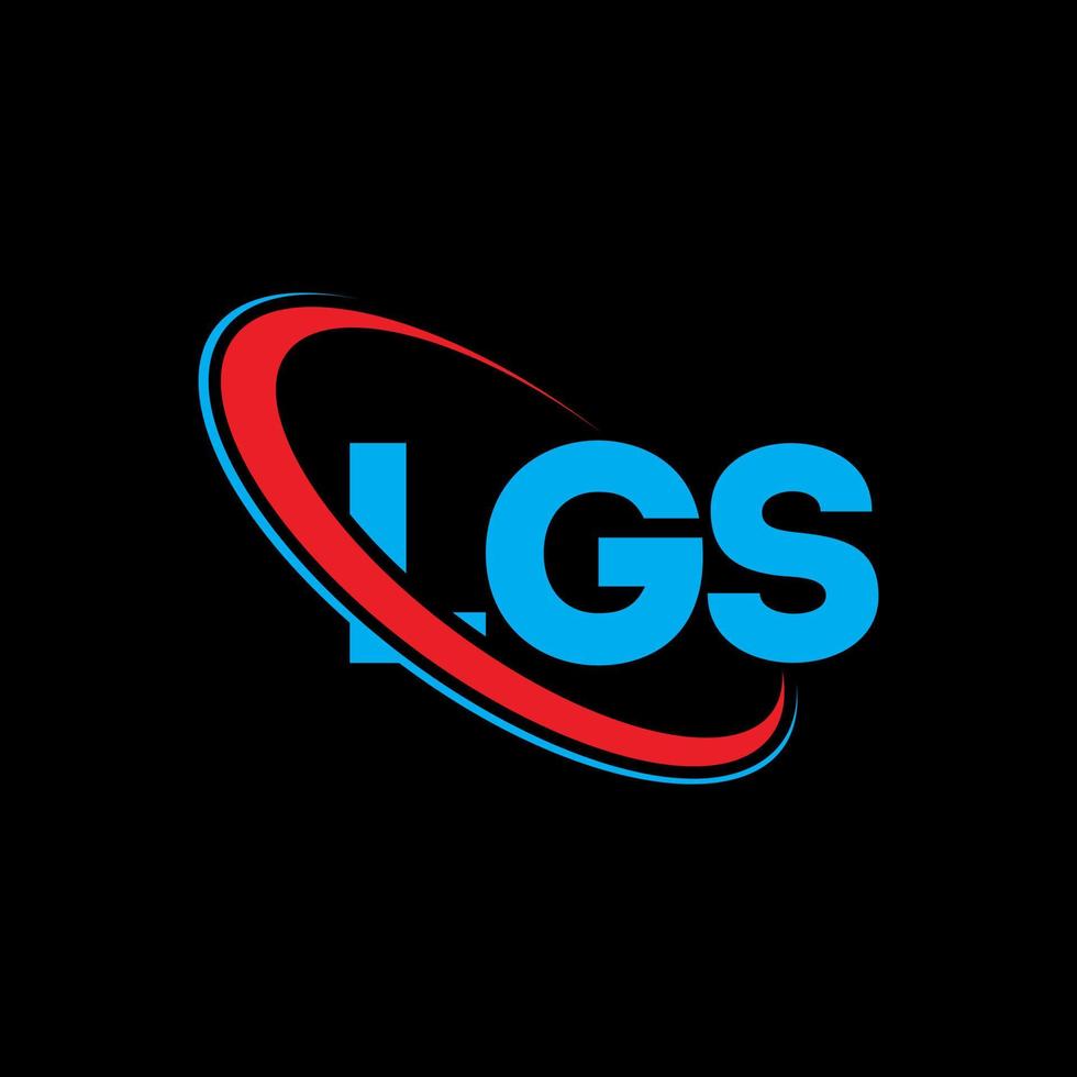 logotipo de LG. carta de lgs. diseño del logotipo de la letra lgs. logotipo de las iniciales lgs vinculado con un círculo y un logotipo de monograma en mayúsculas. tipografía lgs para tecnología, negocios y marca inmobiliaria. vector