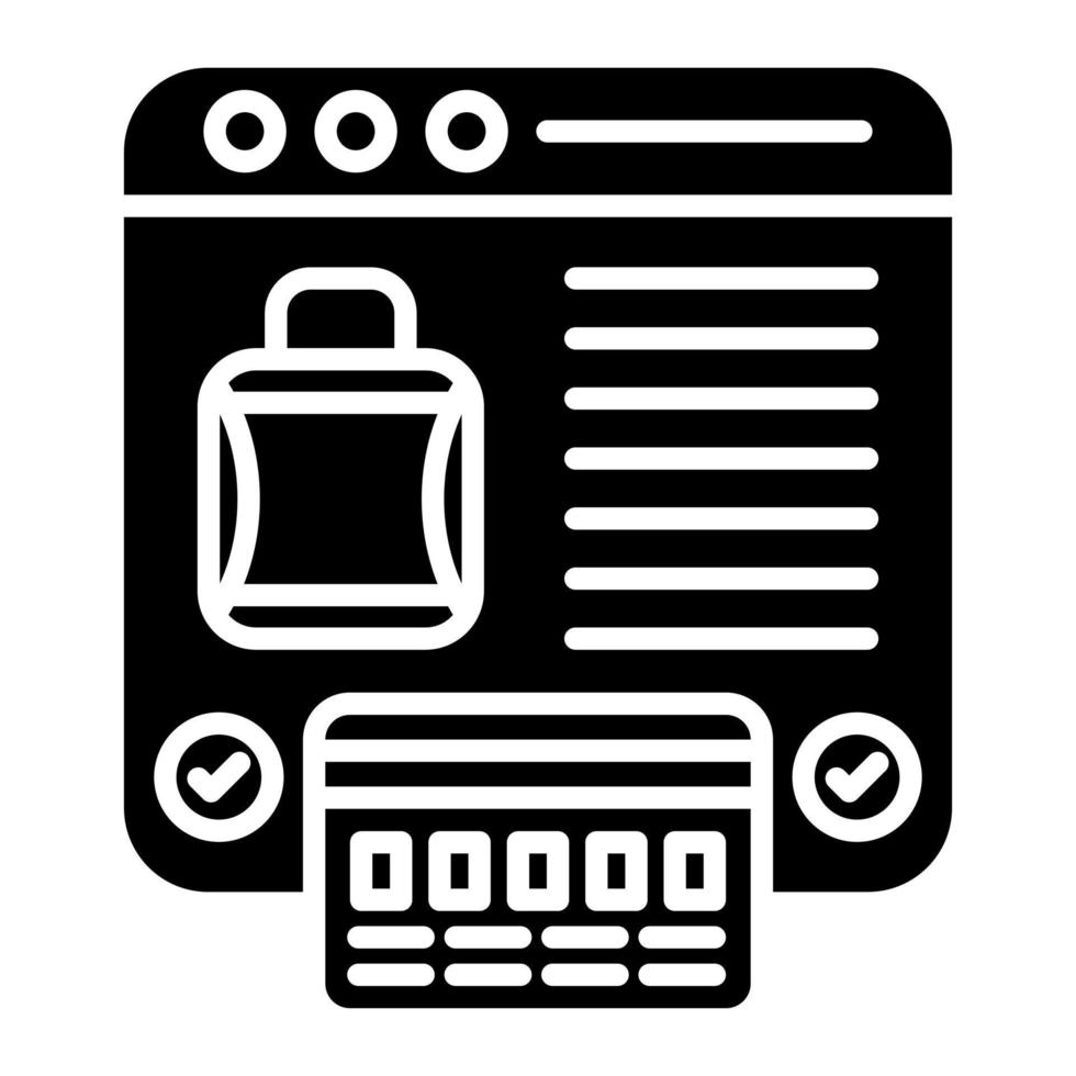 Payorder Glyph Icon vector