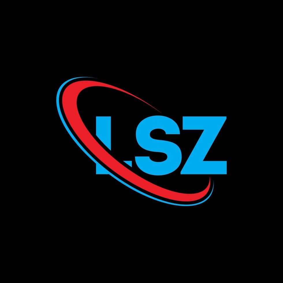 logotipo de lsz. letra lsz. diseño del logotipo de la letra lsz. logotipo de las iniciales lsz vinculado con un círculo y un logotipo de monograma en mayúsculas. Tipografía lsz para tecnología, negocios y marca inmobiliaria. vector