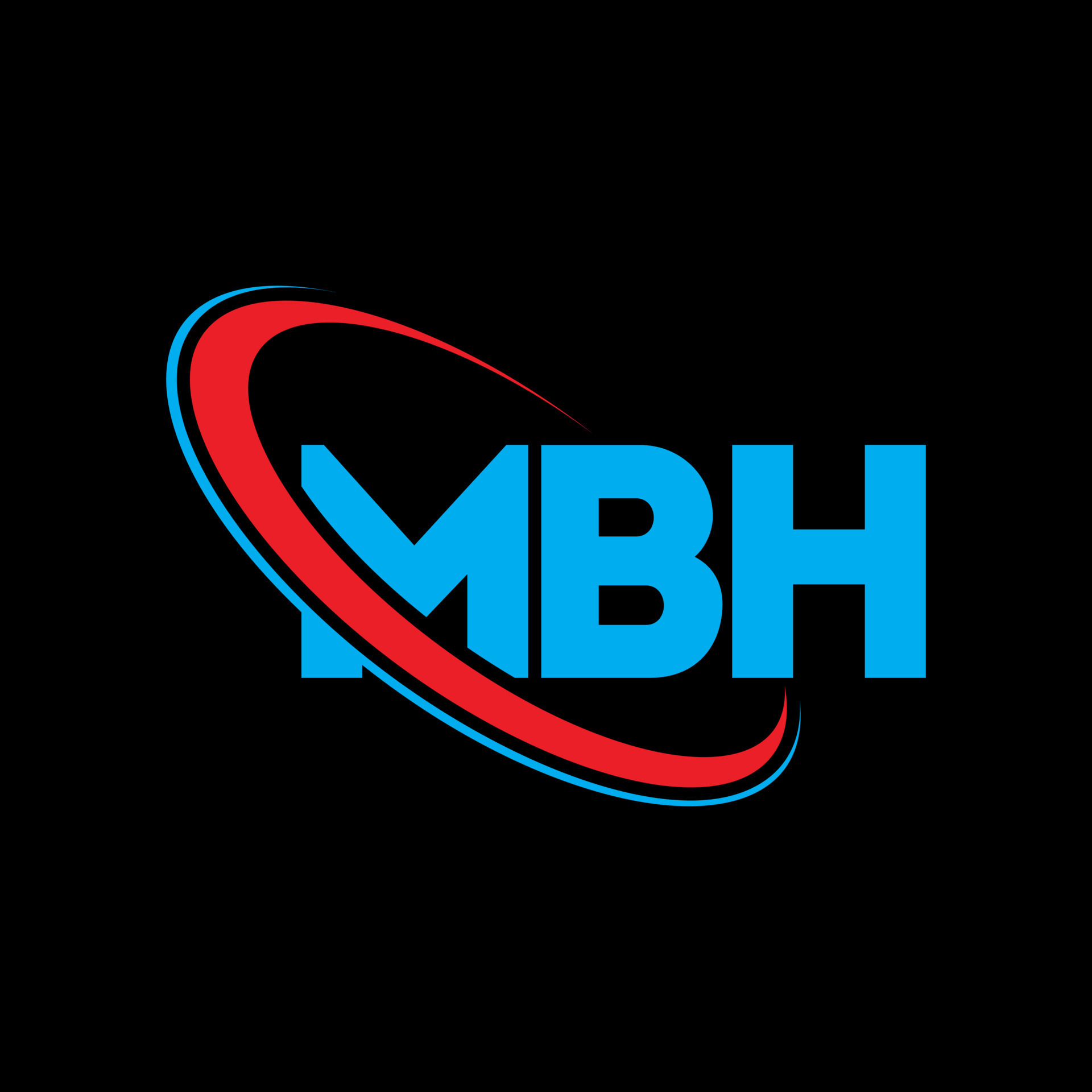 logotipo de MBH. carta mb. diseño del logotipo de la letra mbh