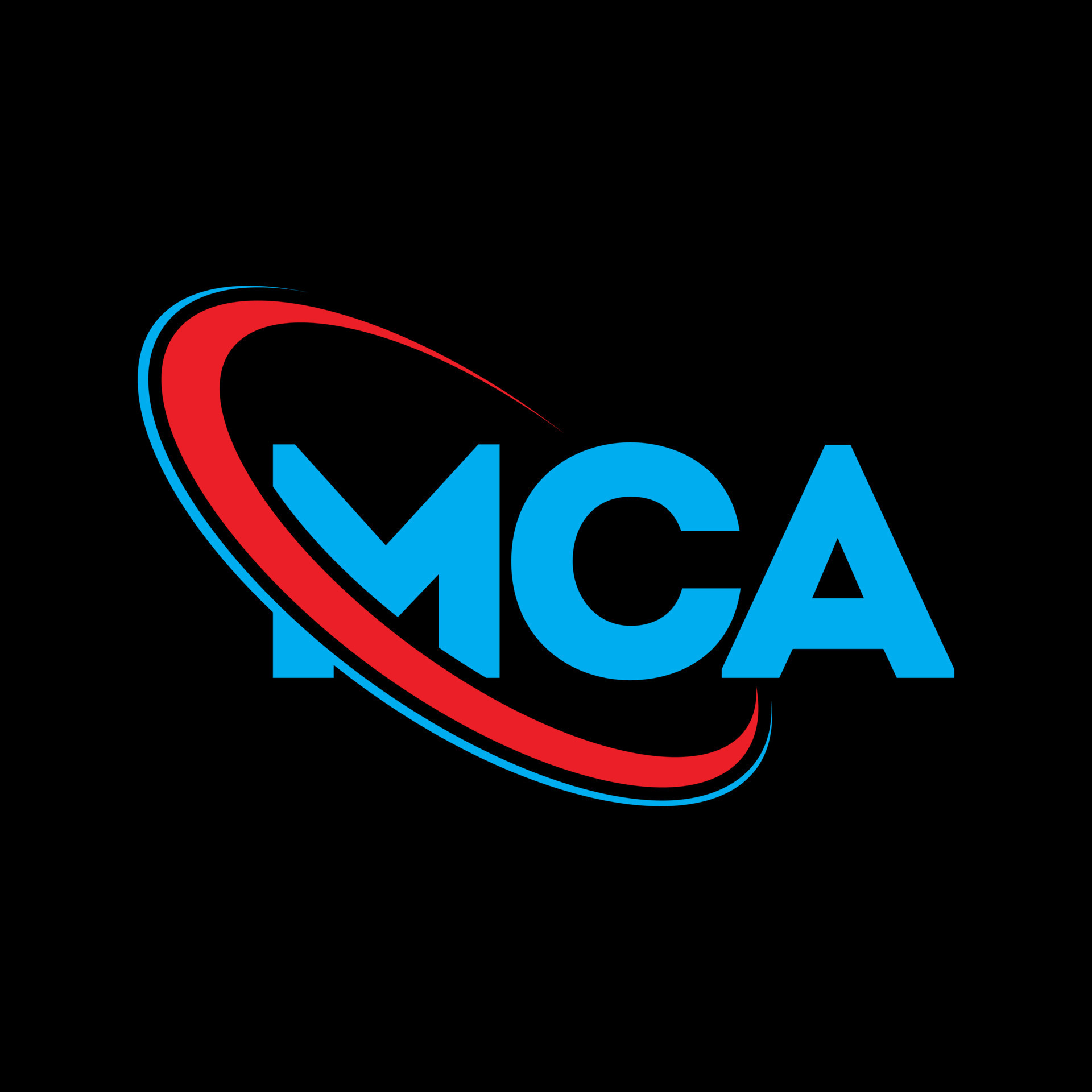 MCA logo. MCA letter. MCA letter logo design. Initials MCA logo linked