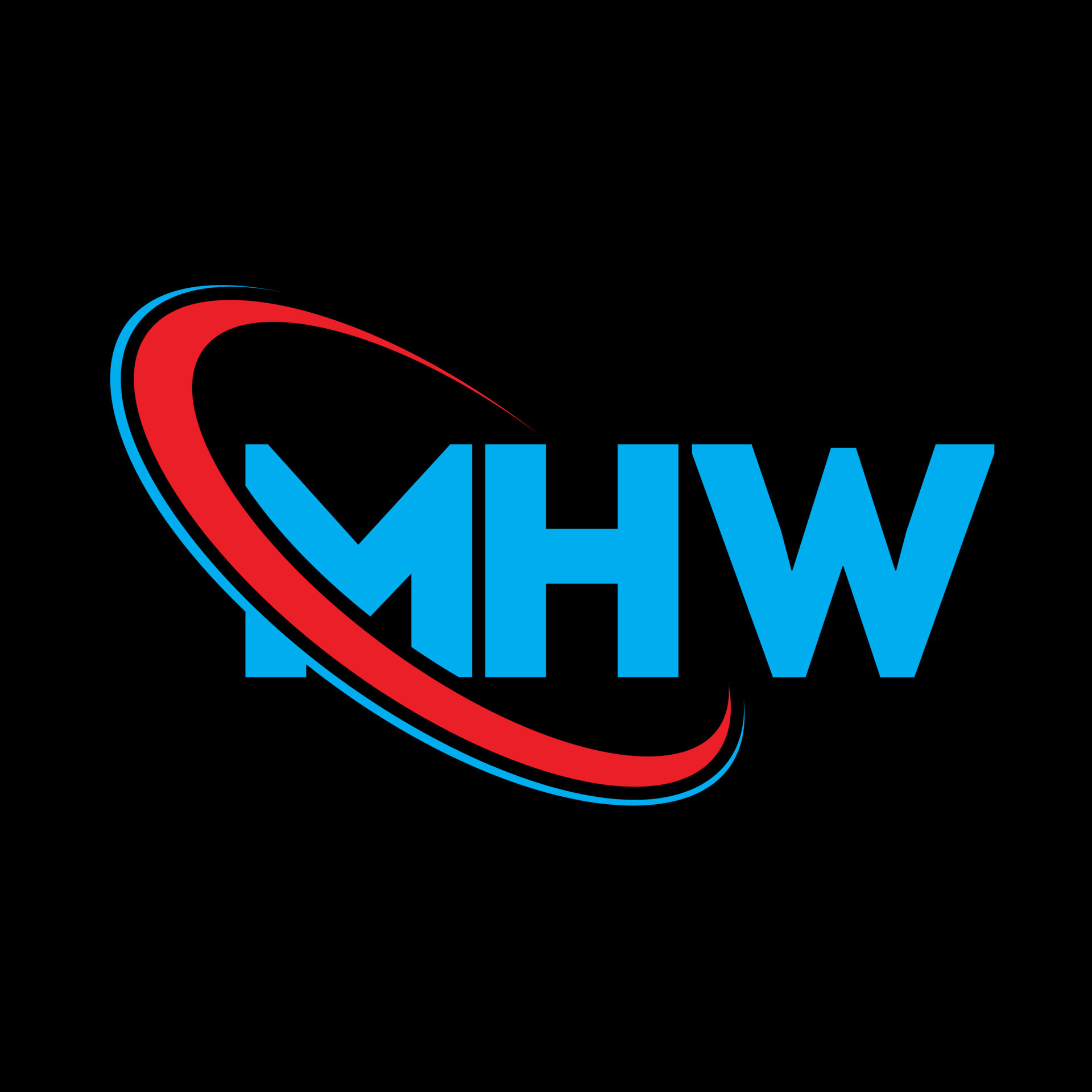 MHW logo. MHW letter. MHW letter logo design. Initials MHW logo linked