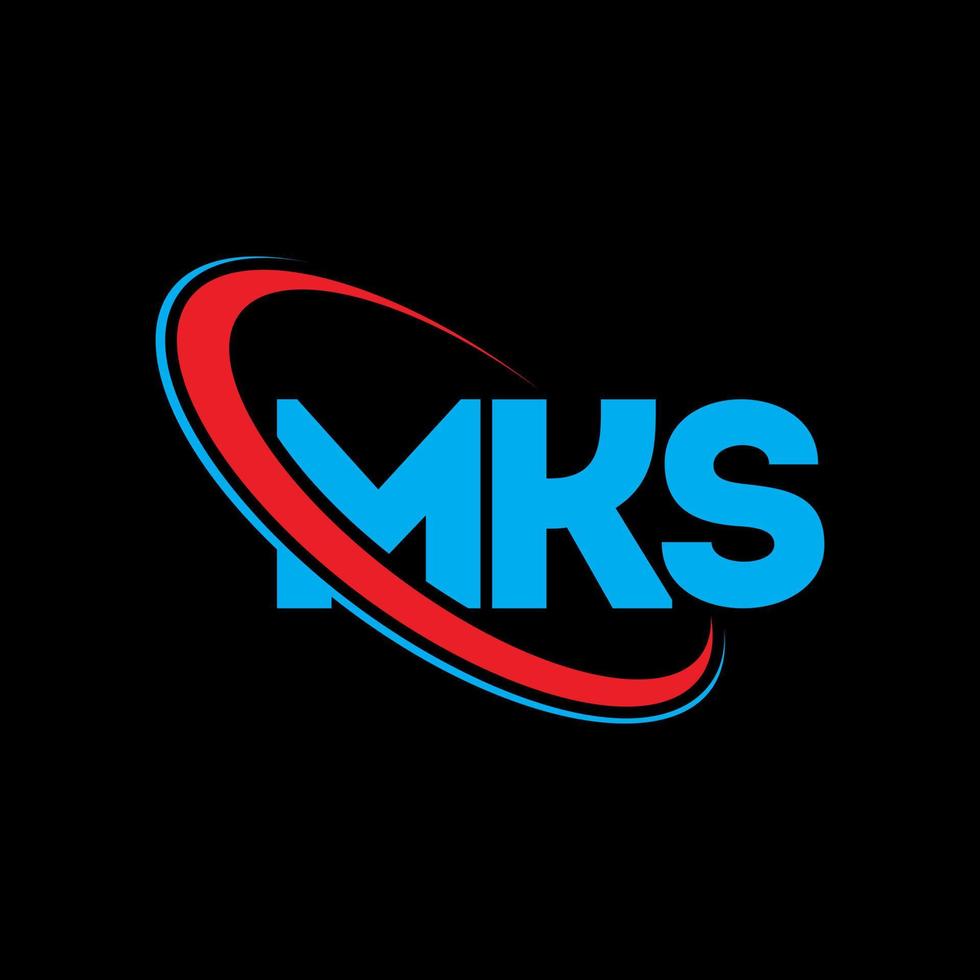 MKS logo. MKS letter. MKS letter logo design. Initials MKS logo linked with circle and uppercase monogram logo. MKS typography for technology, business and real estate brand. vector