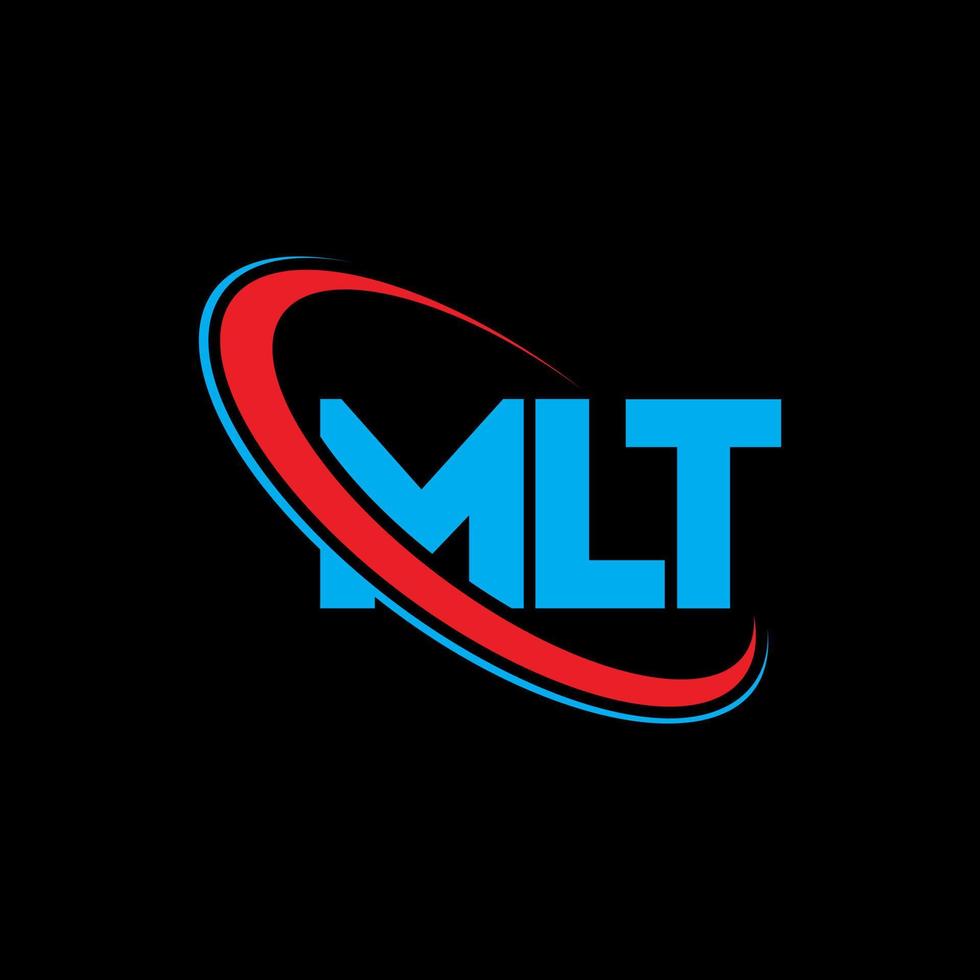 MLT logo. MLT letter. MLT letter logo design. Initials MLT logo linked with circle and uppercase monogram logo. MLT typography for technology, business and real estate brand. vector