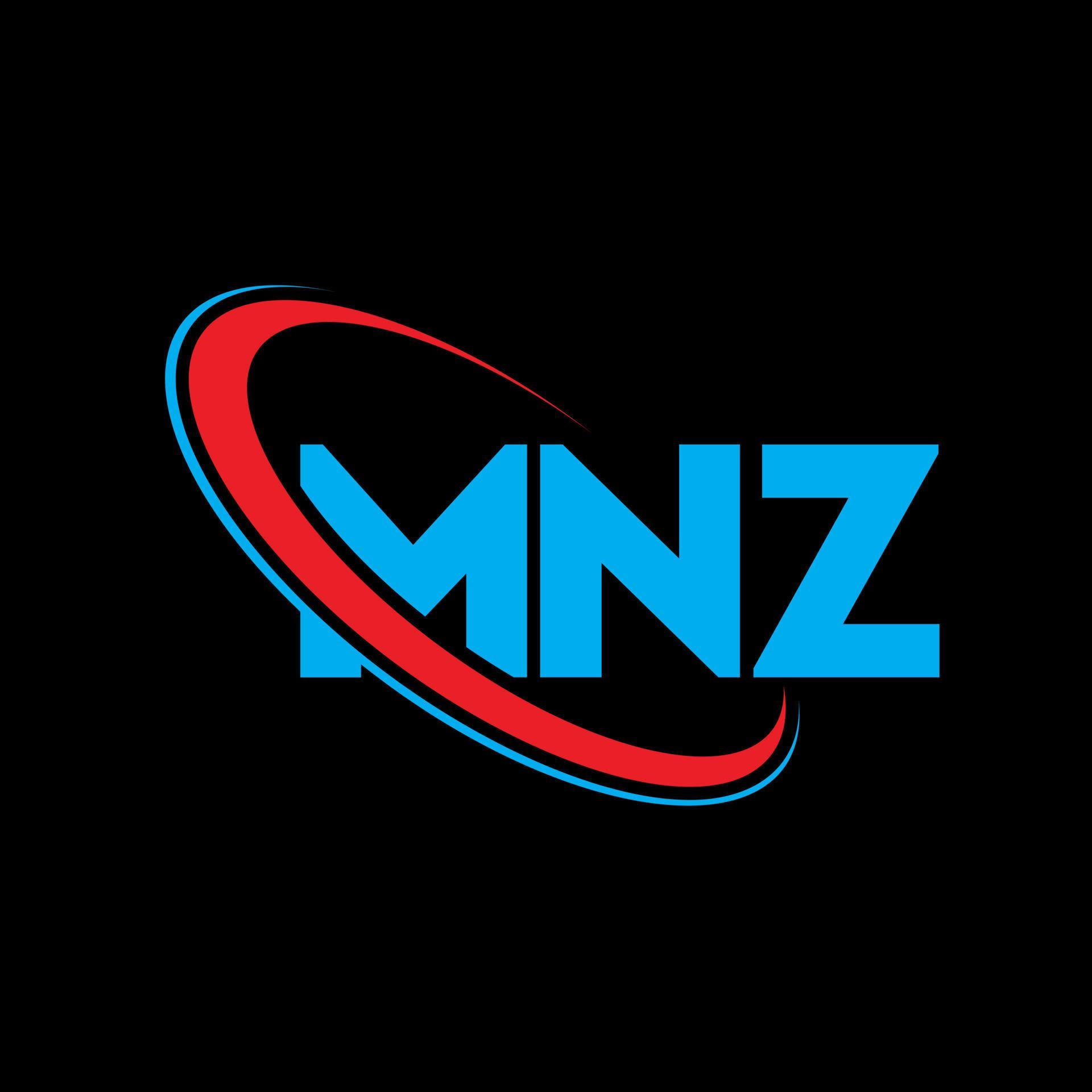 MNZ logo. MNZ letter. MNZ letter logo design. Initials MNZ logo linked ...