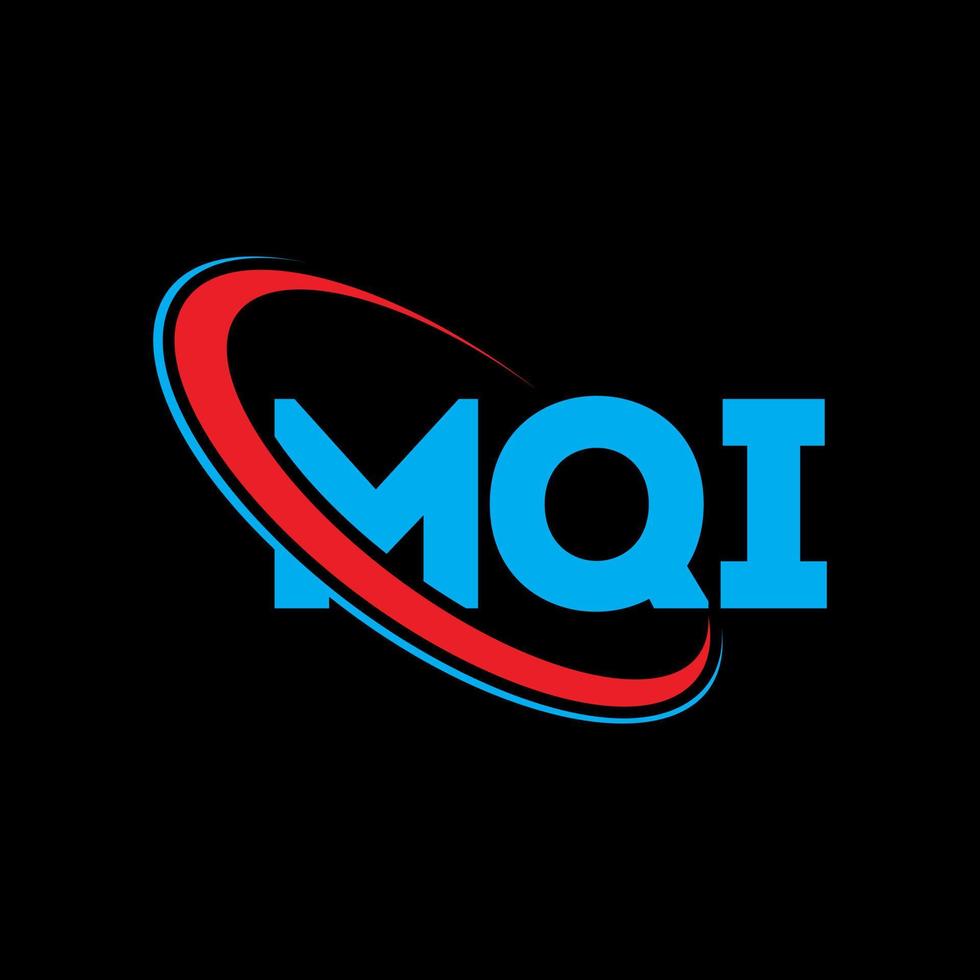 logotipo mqi. letra mqi. diseño del logotipo de la letra mqi. logotipo de mqi de iniciales vinculado con círculo y logotipo de monograma en mayúsculas. tipografía mqi para tecnología, negocios y marca inmobiliaria. vector