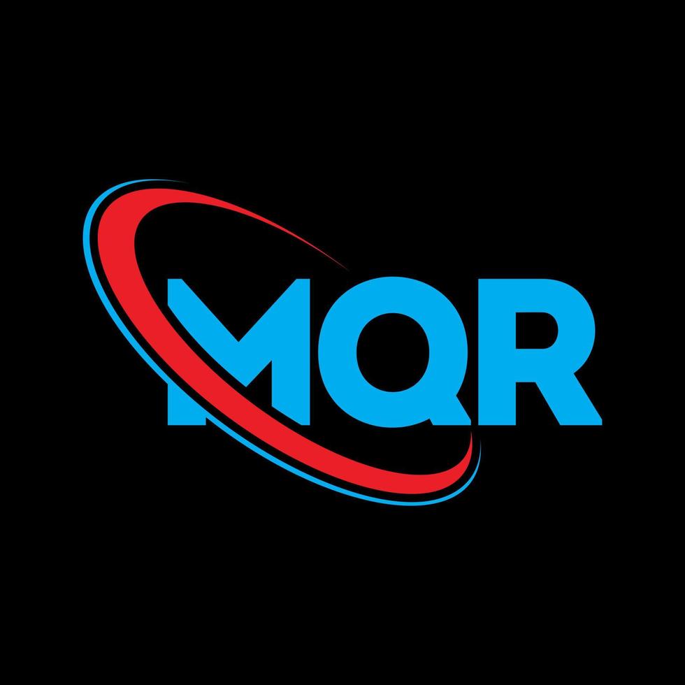 MQR logo. MQR letter. MQR letter logo design. Initials MQR logo linked with circle and uppercase monogram logo. MQR typography for technology, business and real estate brand. vector