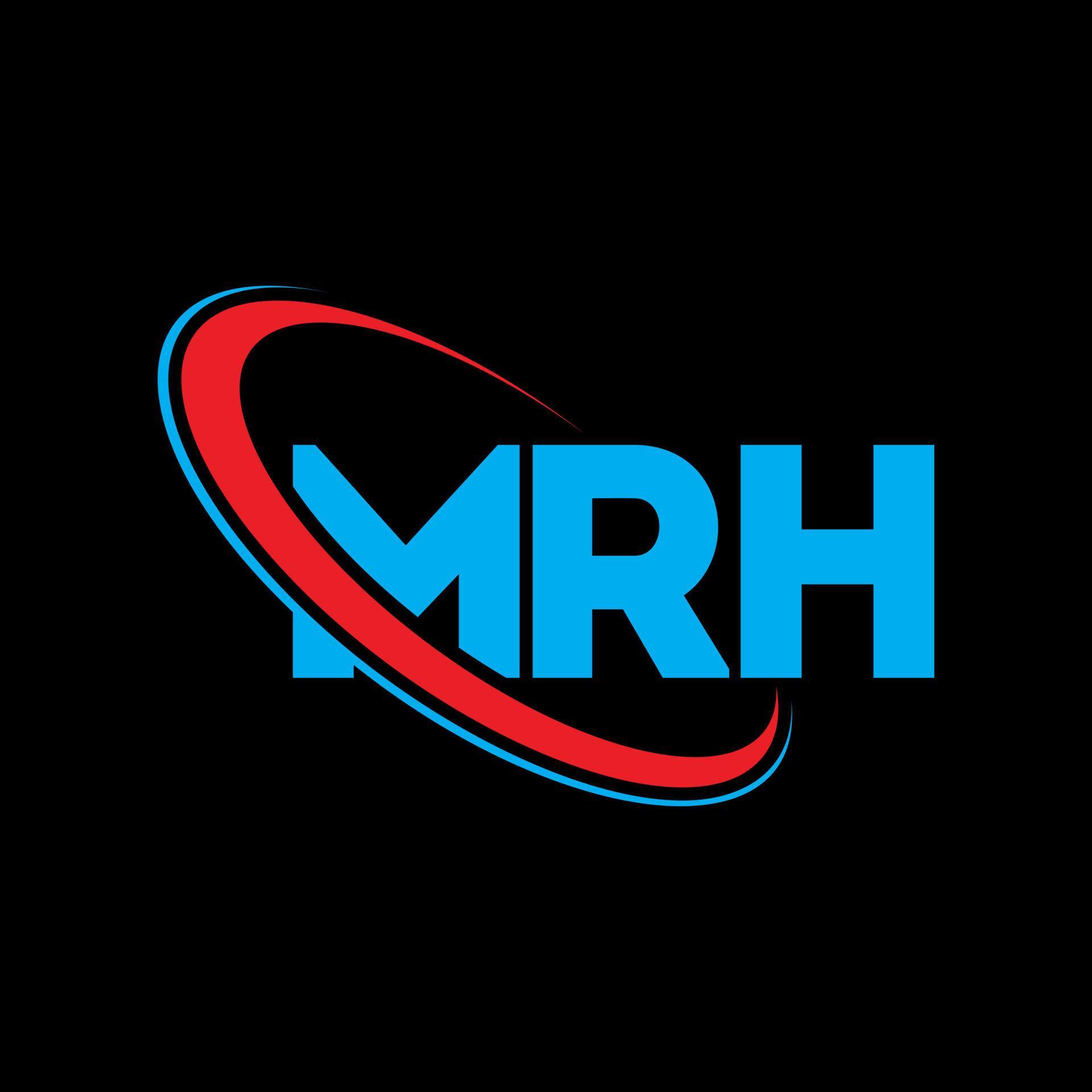 MRH logo. MRH letter. MRH letter logo design. Initials MRH logo linked