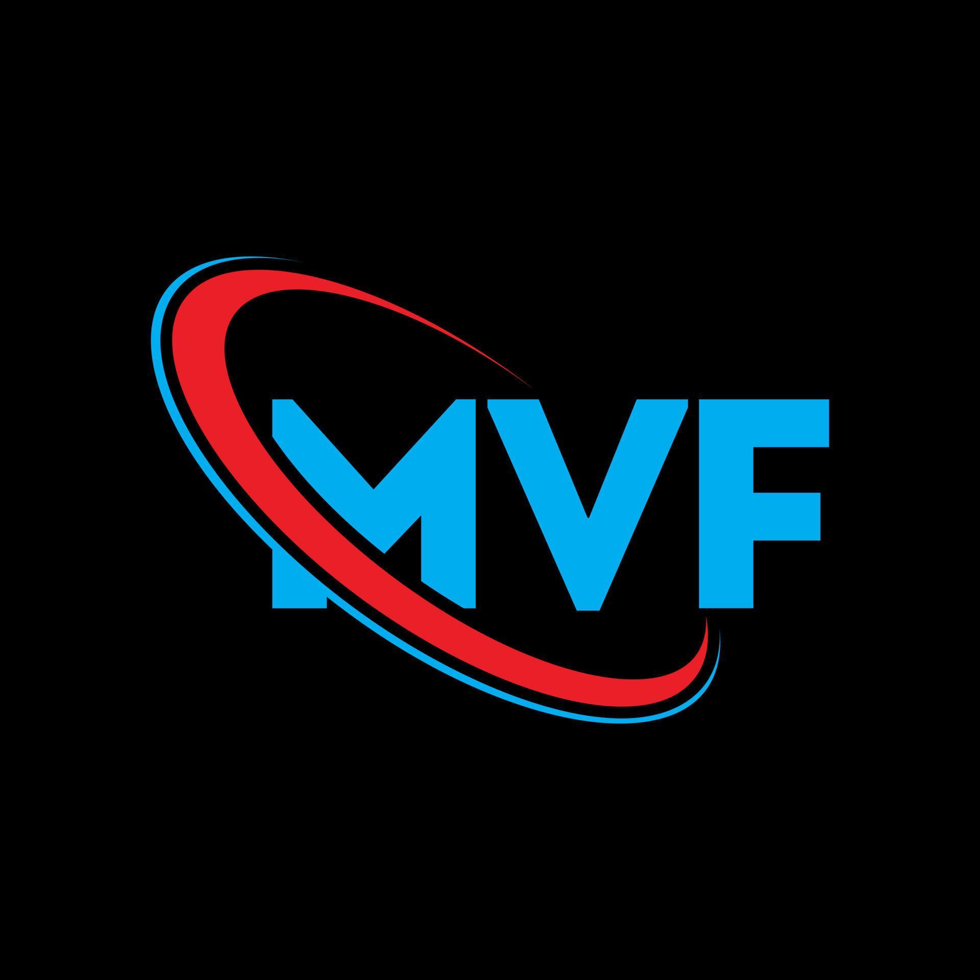MVF logo. MVF letter. MVF letter logo design. Initials MVF logo linked