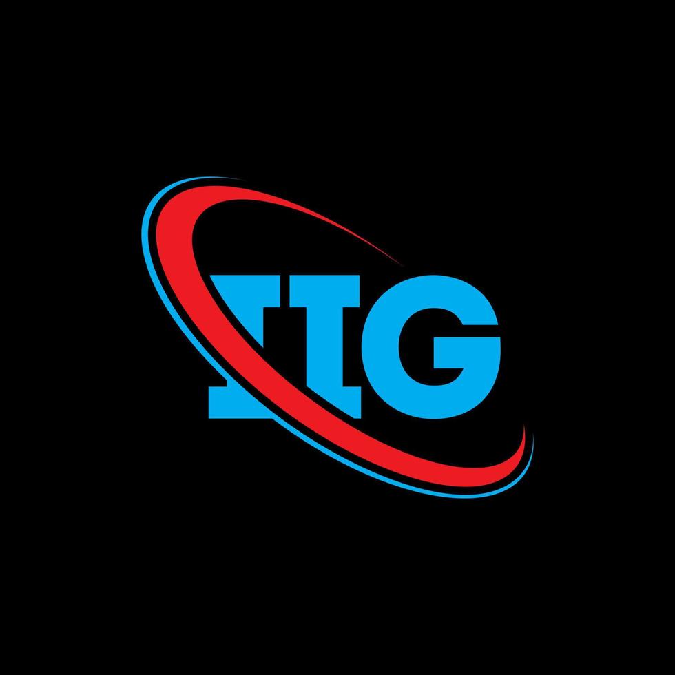 IIG logo. IIG letter. IIG letter logo design. Initials IIG logo linked with circle and uppercase monogram logo. IIG typography for technology, business and real estate brand. vector