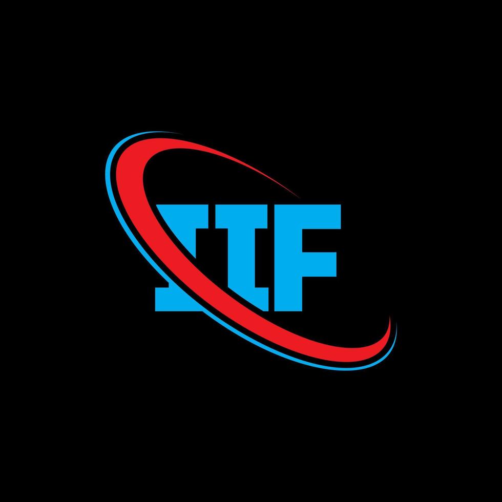 IIF logo. IIF letter. IIF letter logo design. Initials IIF logo linked with circle and uppercase monogram logo. IIF typography for technology, business and real estate brand. vector
