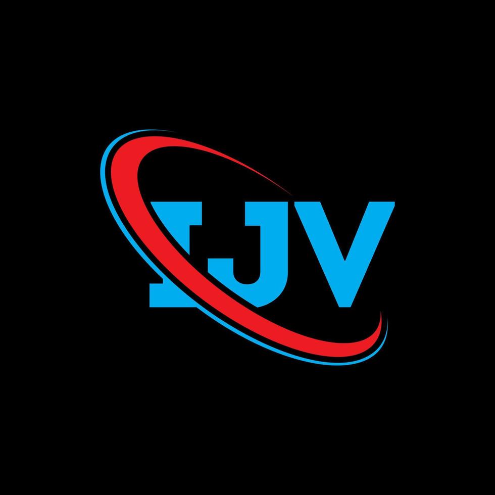 IJV logo. IJV letter. IJV letter logo design. Initials IJV logo linked with circle and uppercase monogram logo. IJV typography for technology, business and real estate brand. vector