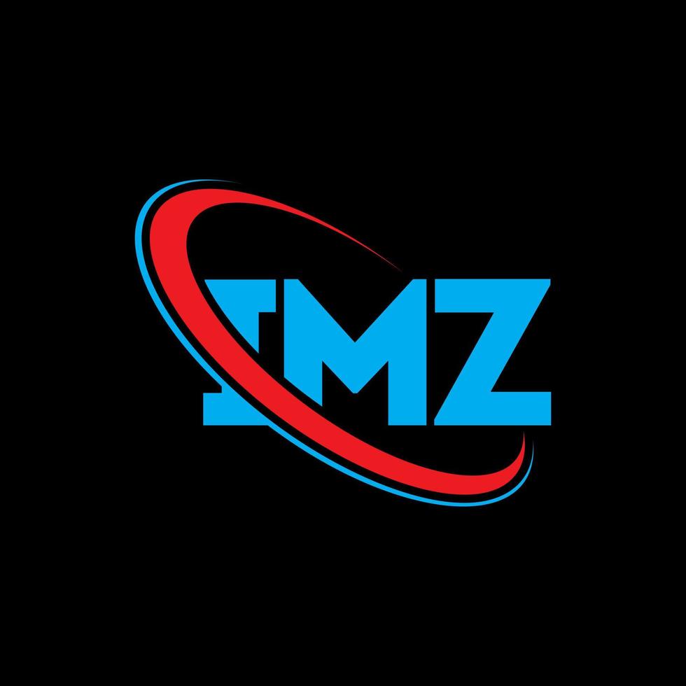 logotipo de imz. carta imz. diseño del logotipo de la letra imz. Logotipo de iniciales imz vinculado con círculo y logotipo de monograma en mayúsculas. tipografía imz para tecnología, negocios y marca inmobiliaria. vector