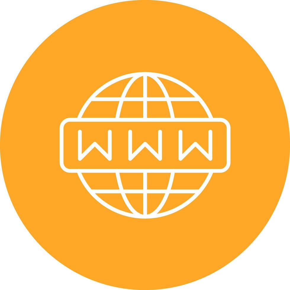 Web Interface Line Circle Background Icon vector