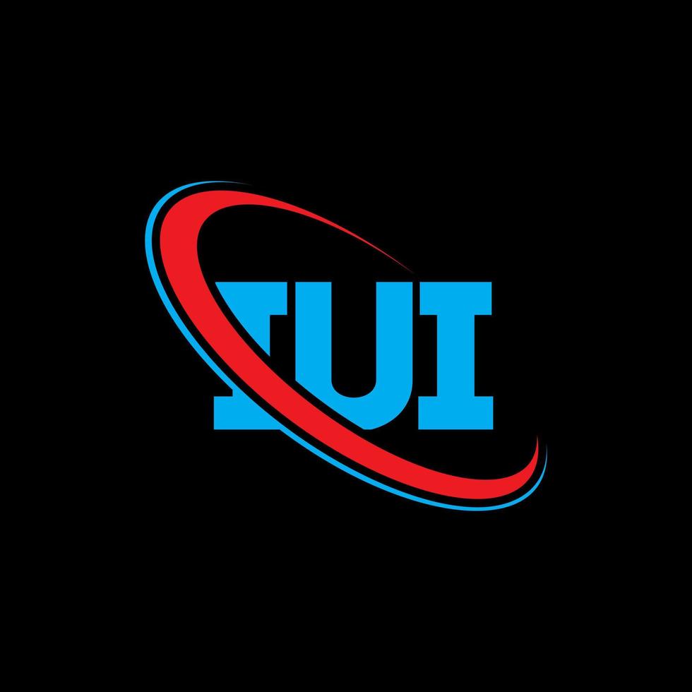 IUI logo. IUI letter. IUI letter logo design. Initials IUI logo linked with circle and uppercase monogram logo. IUI typography for technology, business and real estate brand. vector