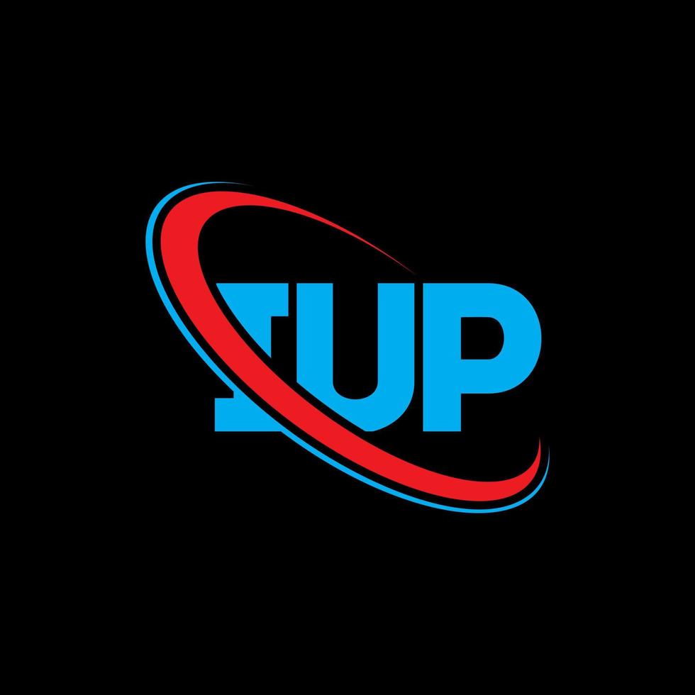 logotipo de iup. letra iup. diseño del logotipo de la letra iup