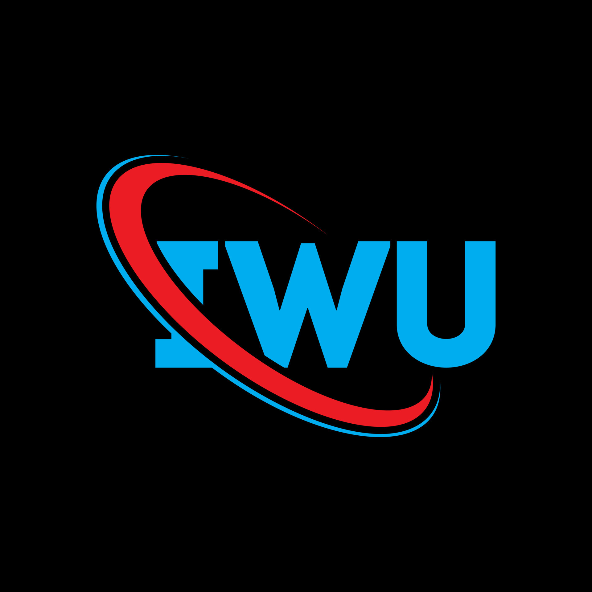 logotipo de iwu. carta iwu. diseño del logotipo de la letra iwu