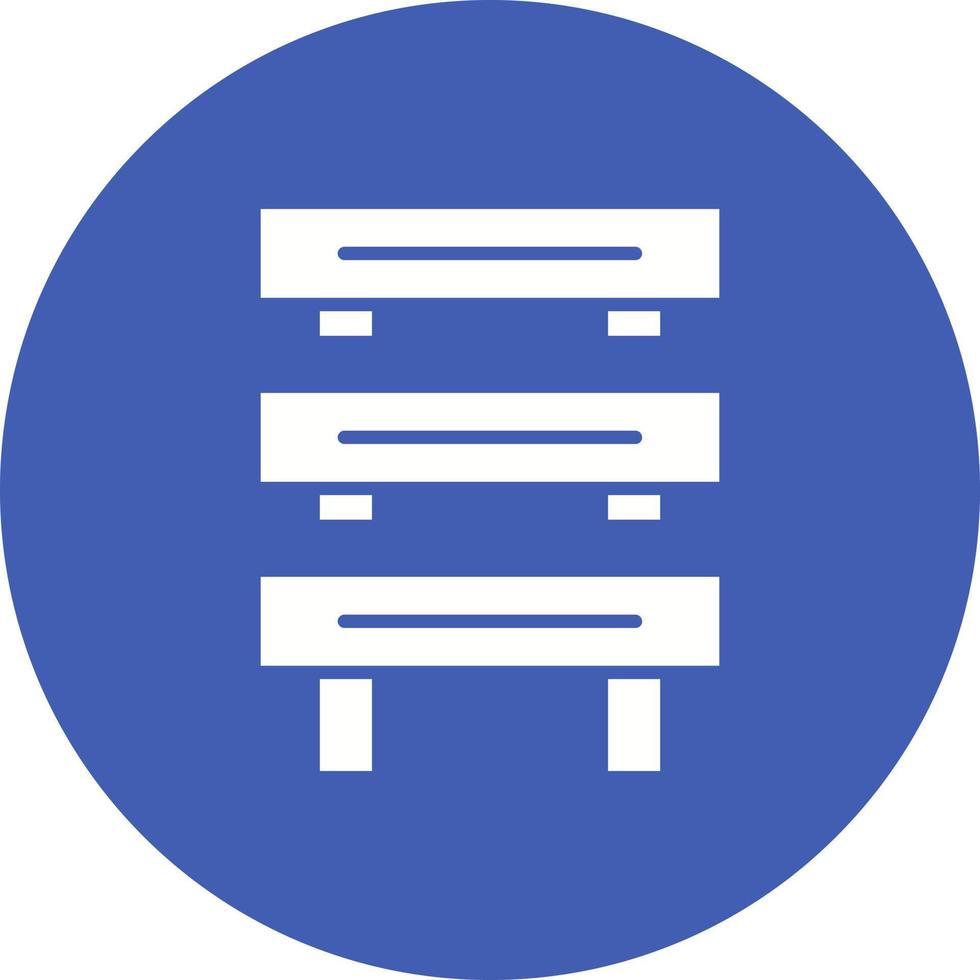 Hurdles Race Glyph Circle Background Icon vector