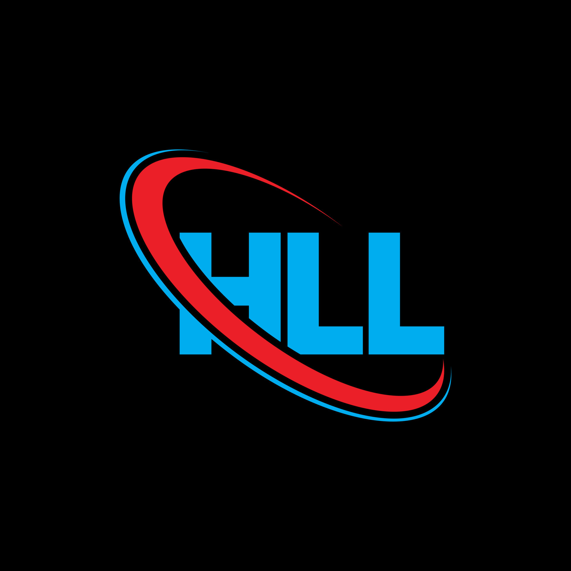 logotipo de hll. hll carta. diseño del logotipo de la letra hll ...