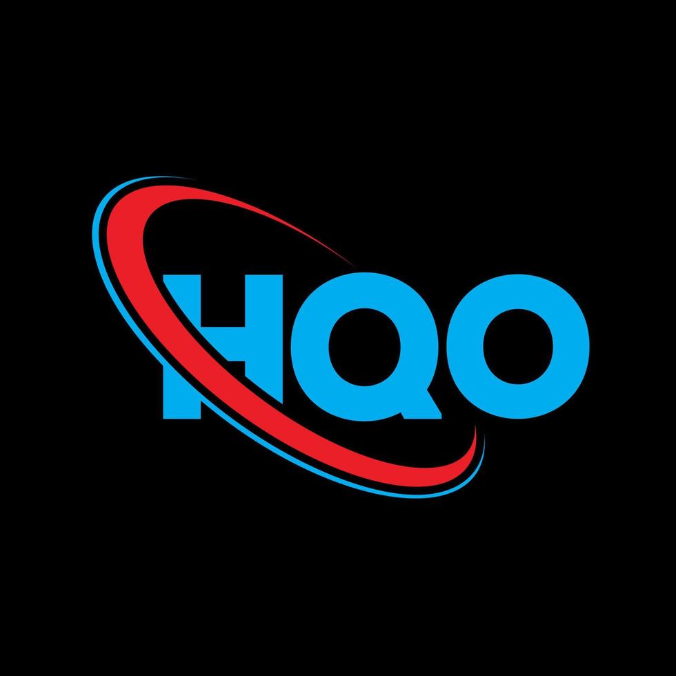 HQO logo. HQO letter. HQO letter logo design. Initials HQO logo linked with circle and uppercase monogram logo. HQO typography for technology, business and real estate brand. vector