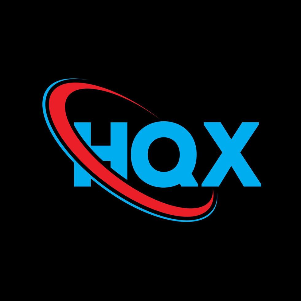 HQX logo. HQX letter. HQX letter logo design. Initials HQX logo linked with circle and uppercase monogram logo. HQX typography for technology, business and real estate brand. vector