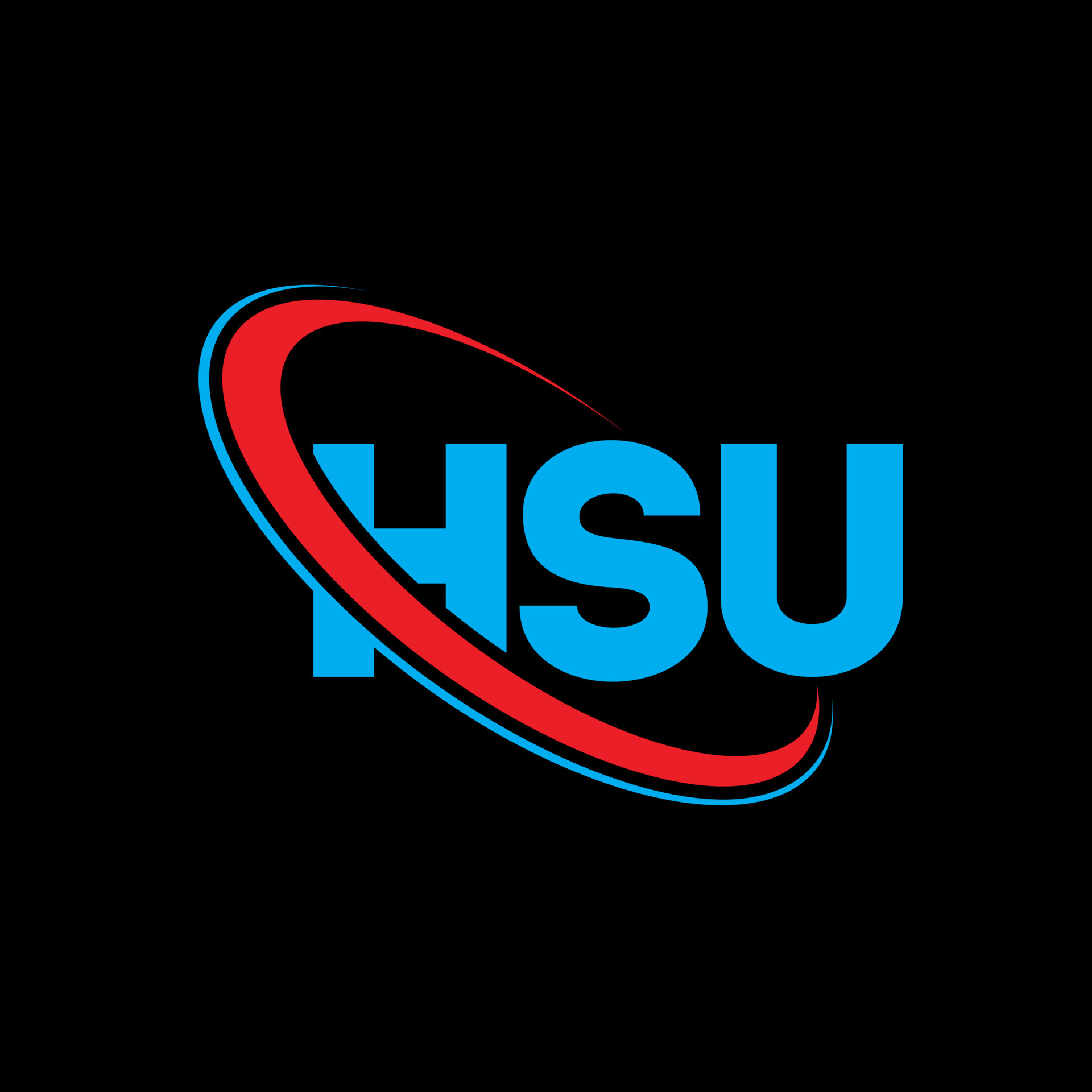 logotipo de hsu. hsu carta. diseño del logotipo de la letra hsu