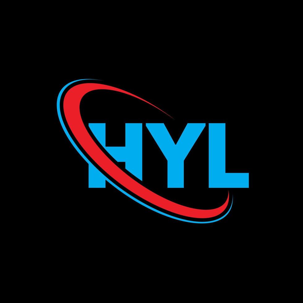 HYL logo. HYL letter. HYL letter logo design. Initials HYL logo linked