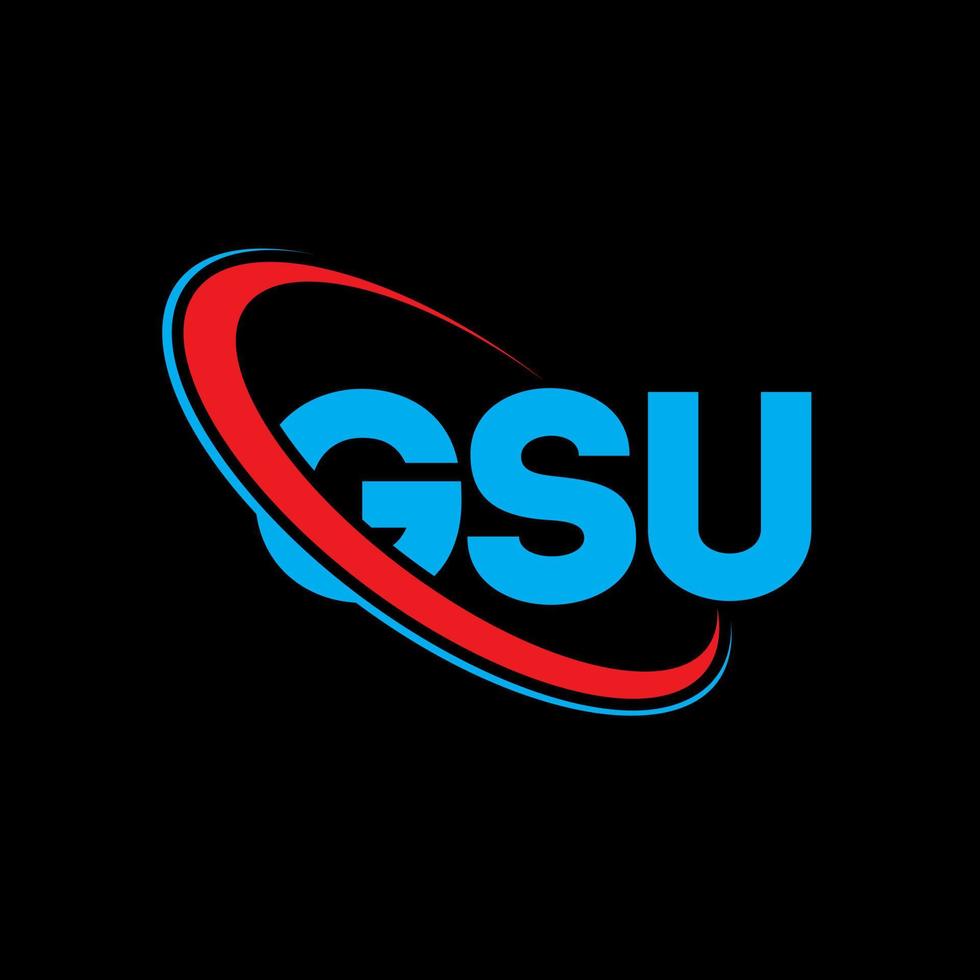 logotipo de gsu carta gsu diseño del logotipo de la letra gsu
