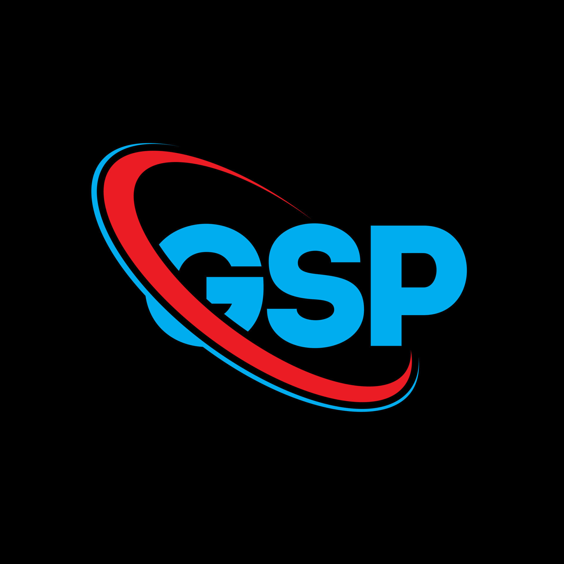 logotipo de gsp. carta gsp. diseño del logotipo de la letra gsp