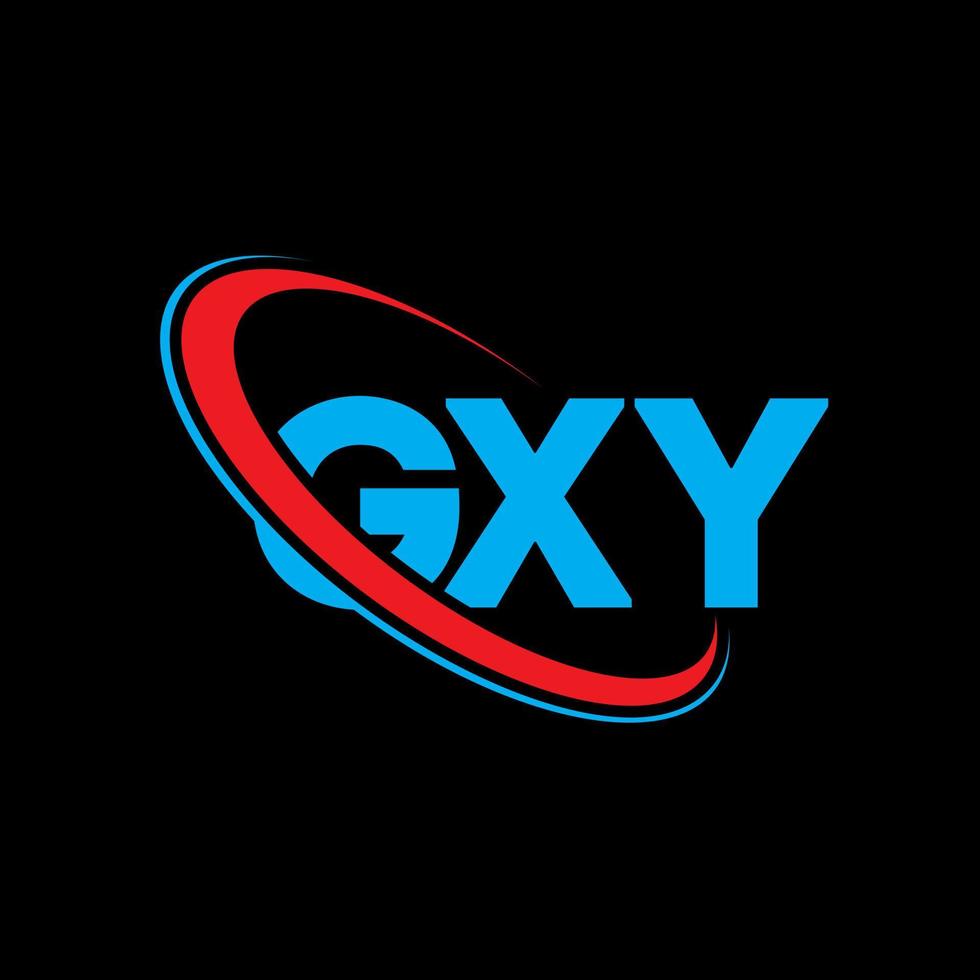 logotipo gxy. letra gxy. diseño de logotipo de letra gxy. Iniciales del logotipo gxy vinculados con un círculo y un logotipo de monograma en mayúsculas. tipografía gxy para tecnología, negocios y marca inmobiliaria. vector