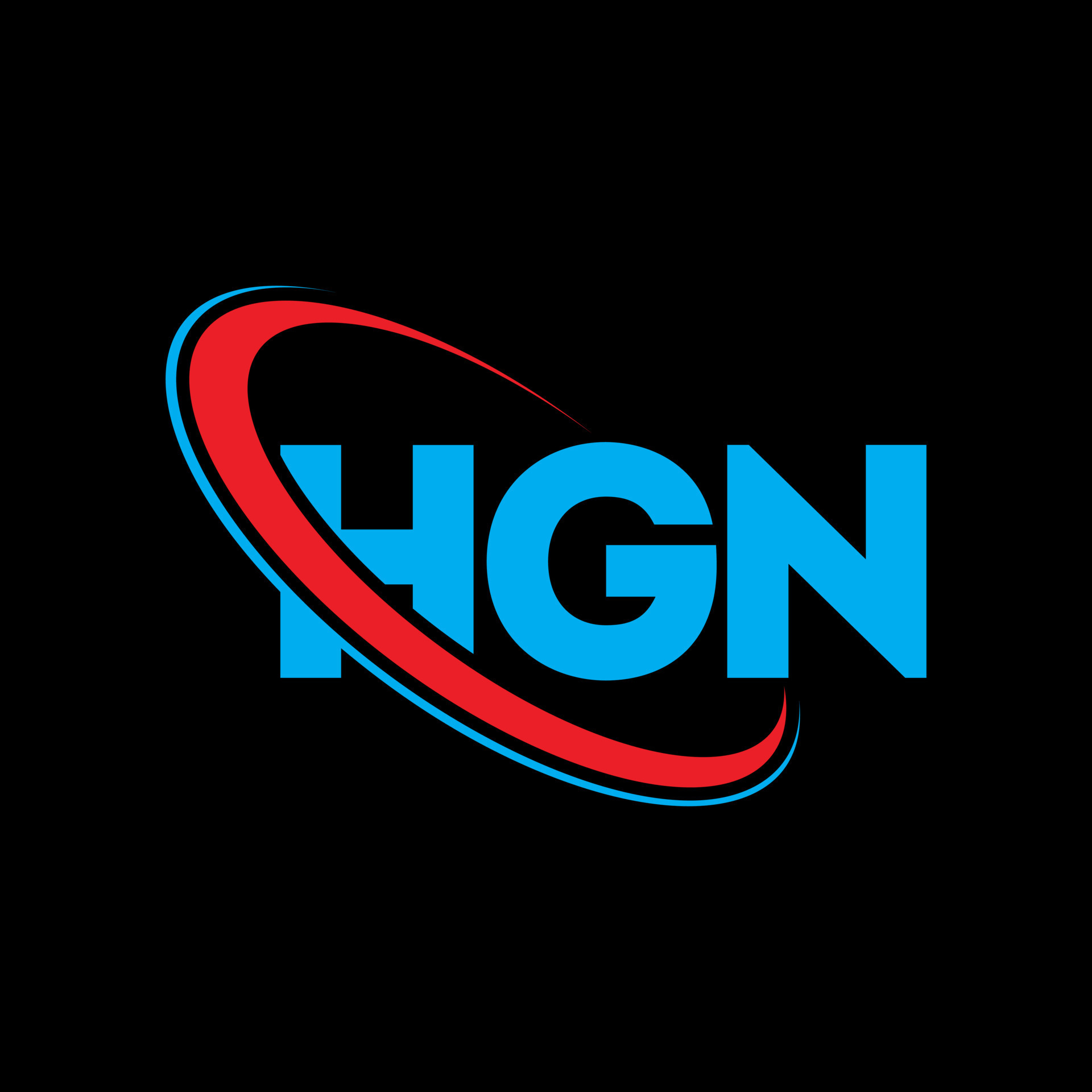 HGN logo. HGN letter. HGN letter logo design. Initials HGN logo linked ...
