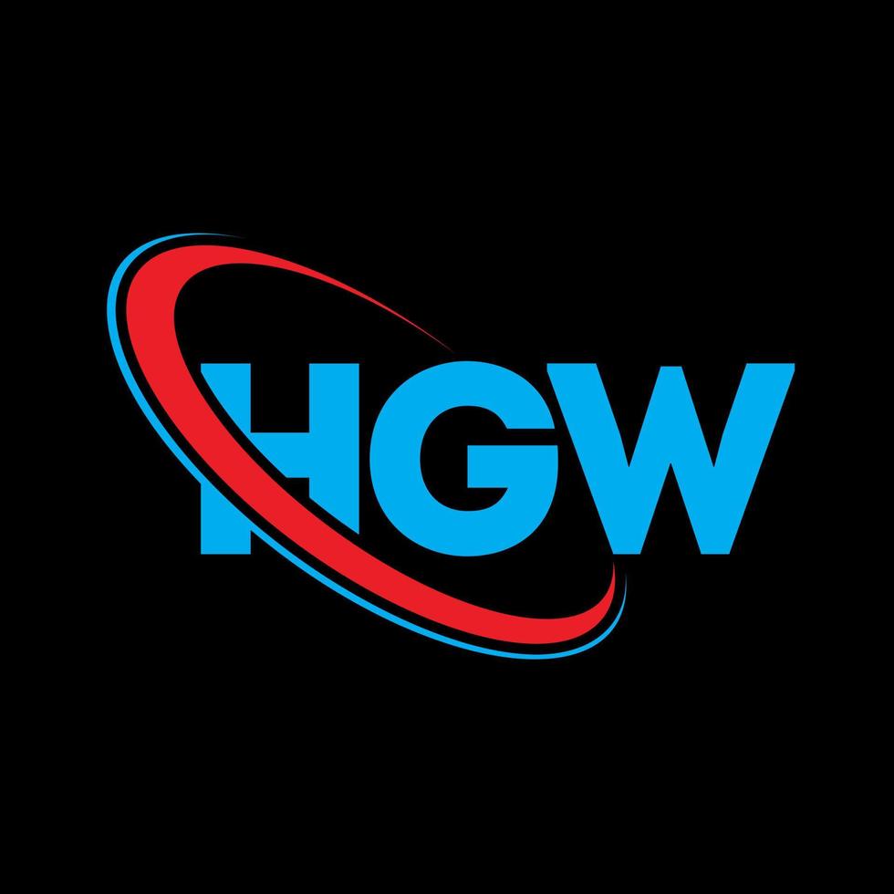 HGW logo. HGW letter. HGW letter logo design. Initials HGW logo linked