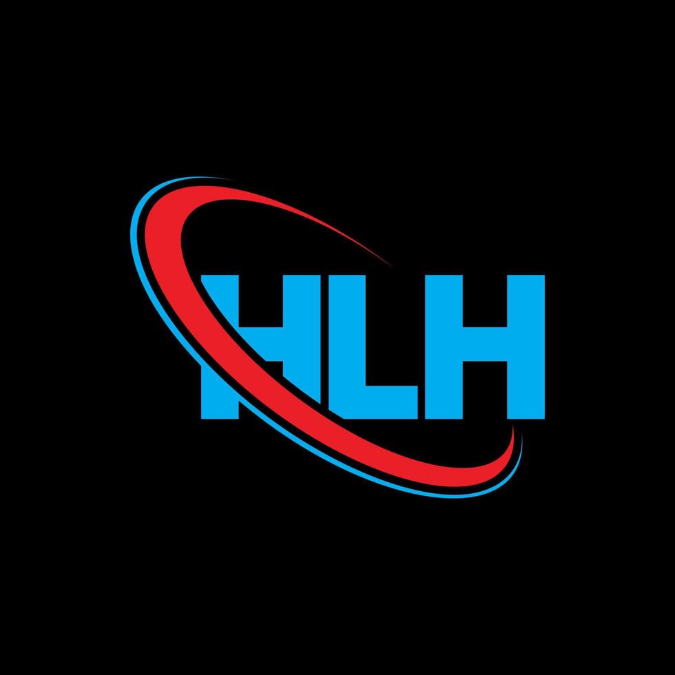 logotipo de hlh. hhh carta. diseño del logotipo de la letra hlh. logotipo de las iniciales hlh vinculado con un círculo y un logotipo de monograma en mayúsculas. tipografía hlh para tecnología, negocios y marca inmobiliaria. vector