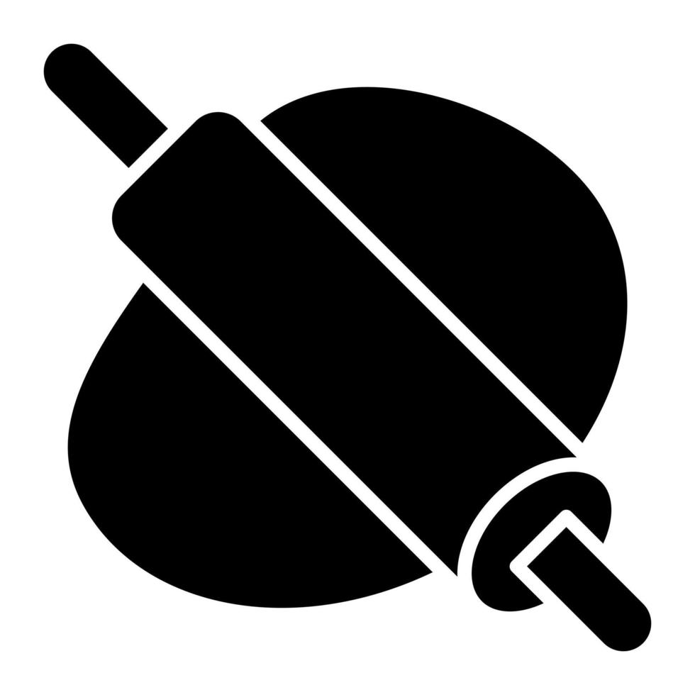 Knead Glyph Icon vector