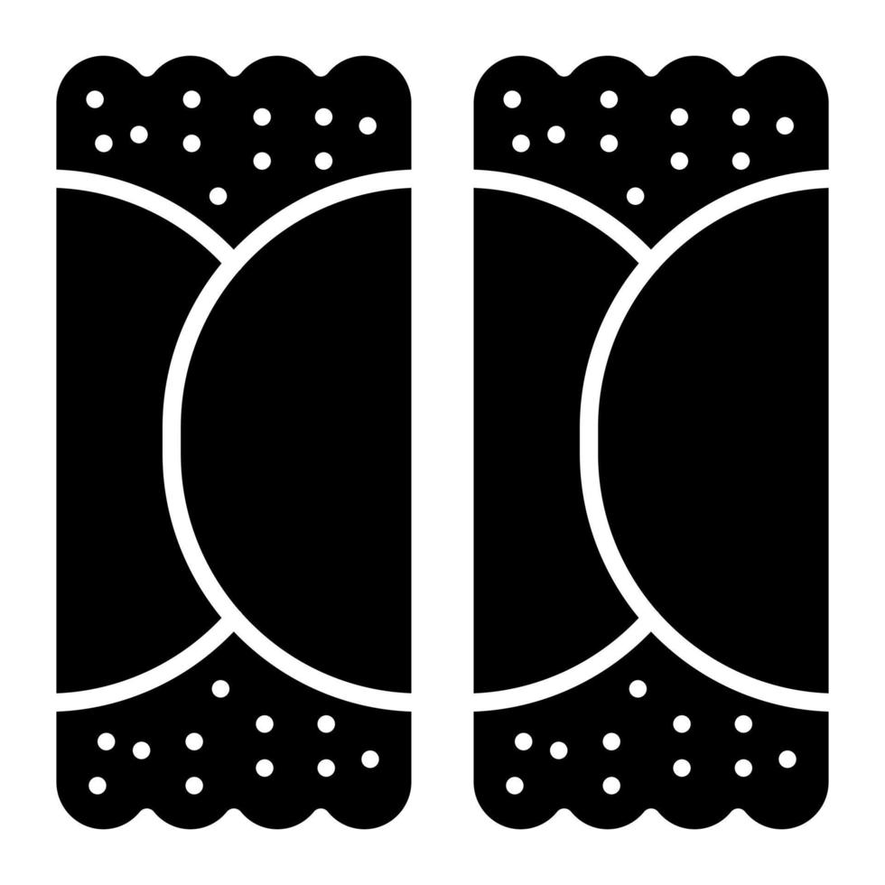 Cannoli Glyph Icon vector