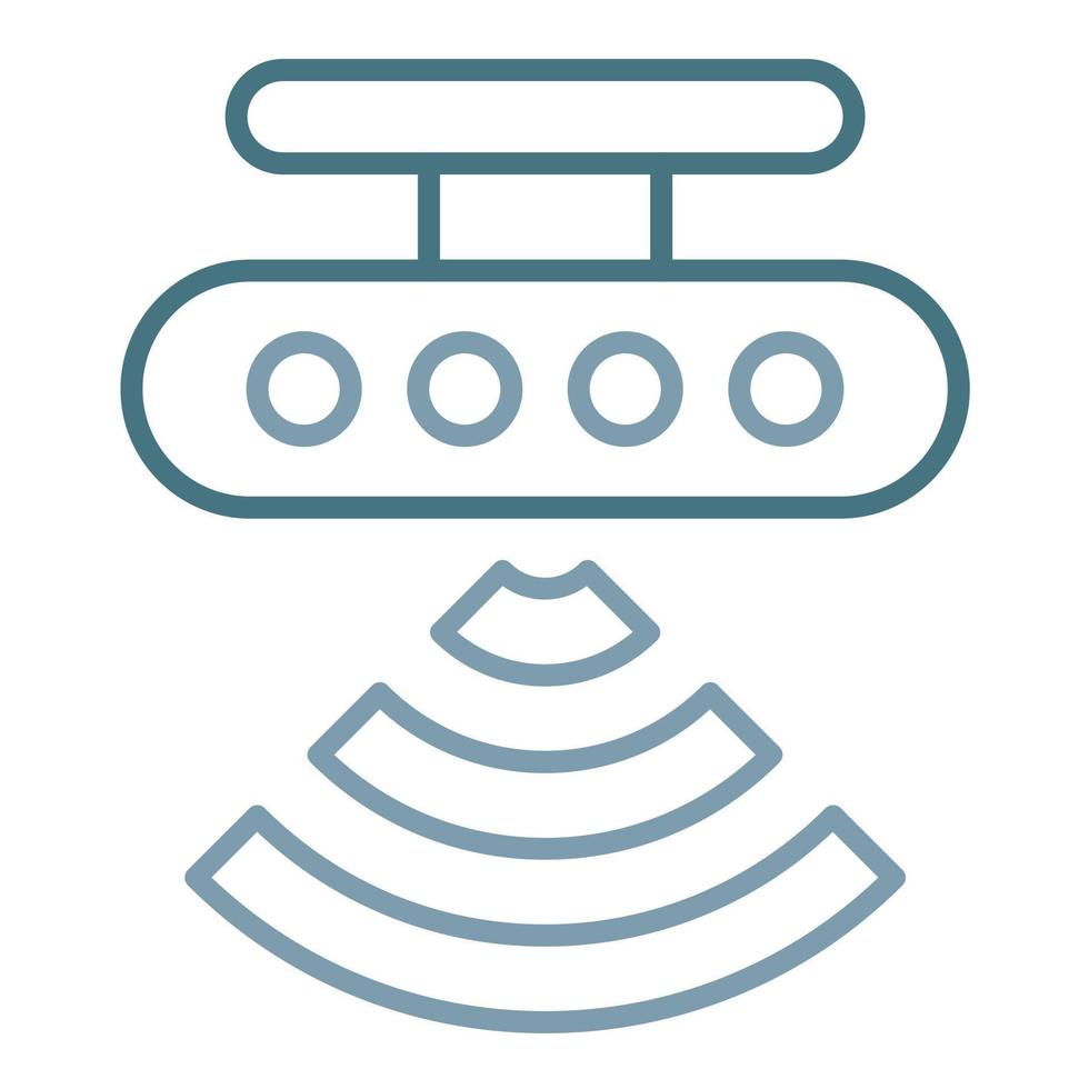 Motion Sensor Line Two Color Icon vector
