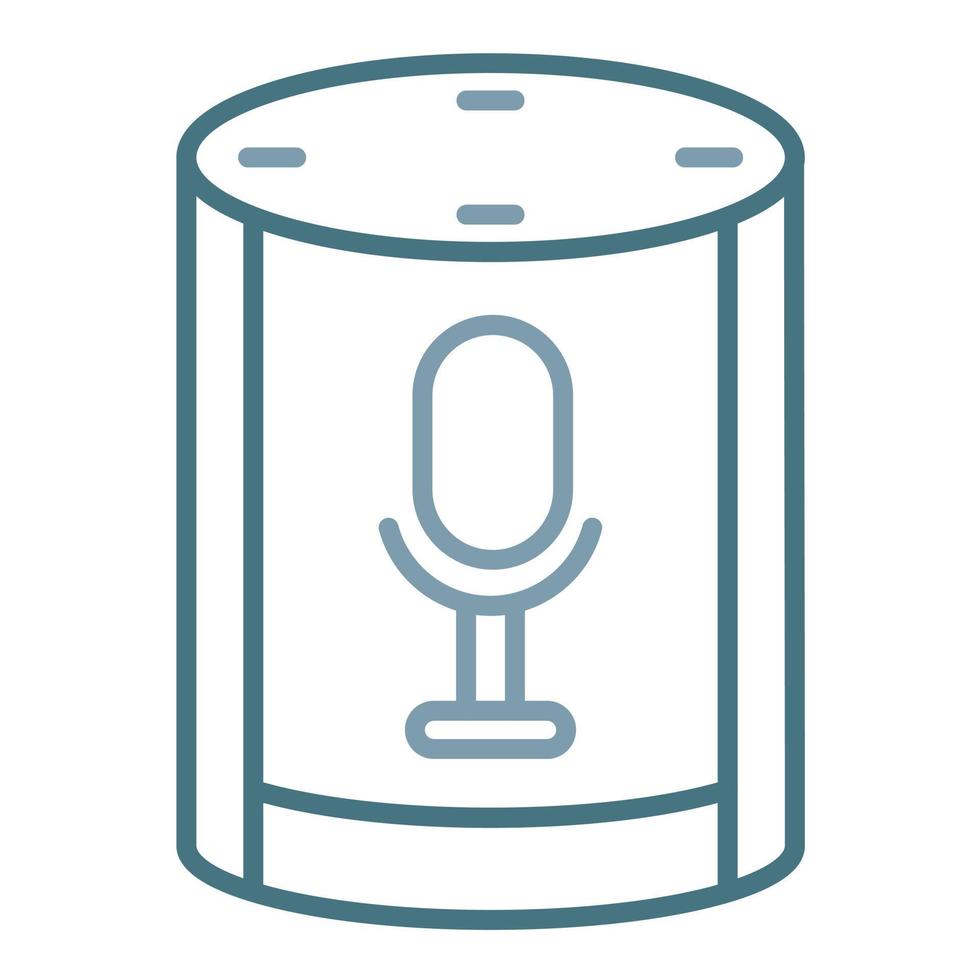 Voice Assistant Line Two Color Icon vector