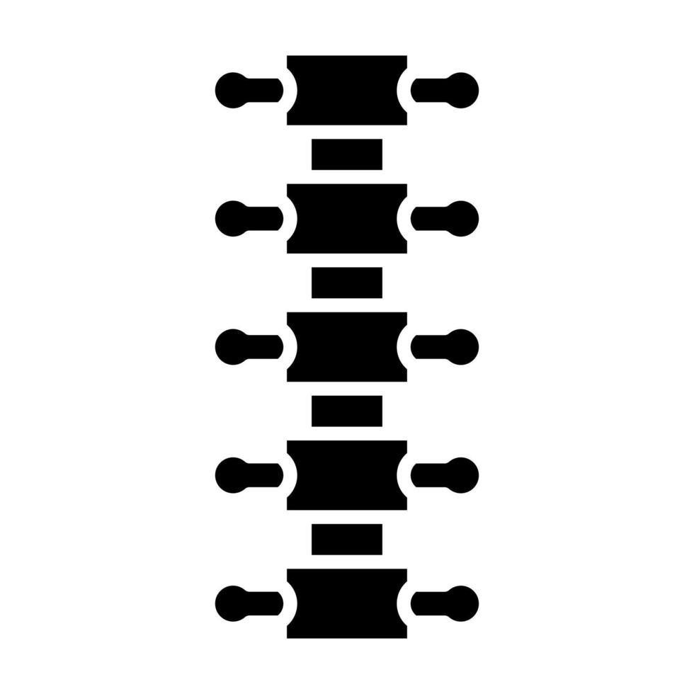 Dorsal Spine Glyph Icon vector