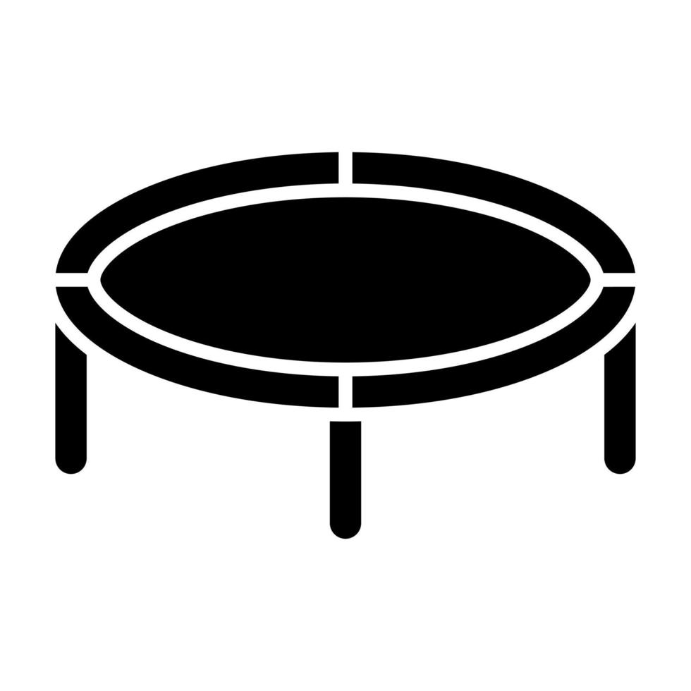 icono de glifo de trampolín vector