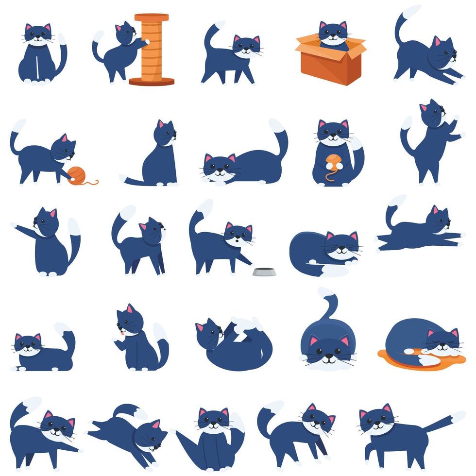 Funny playful cat icon, isometric style 15688510 Vector Art at