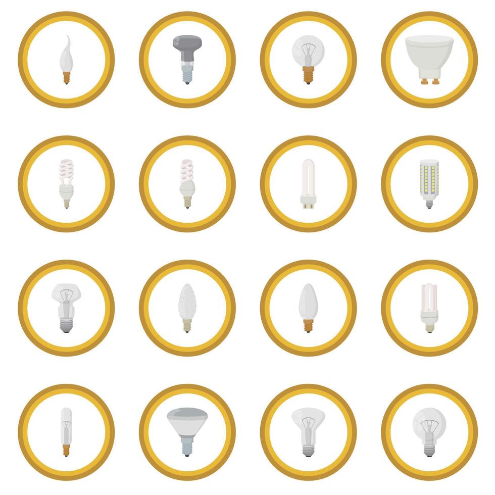 Light bulb icon circle vector
