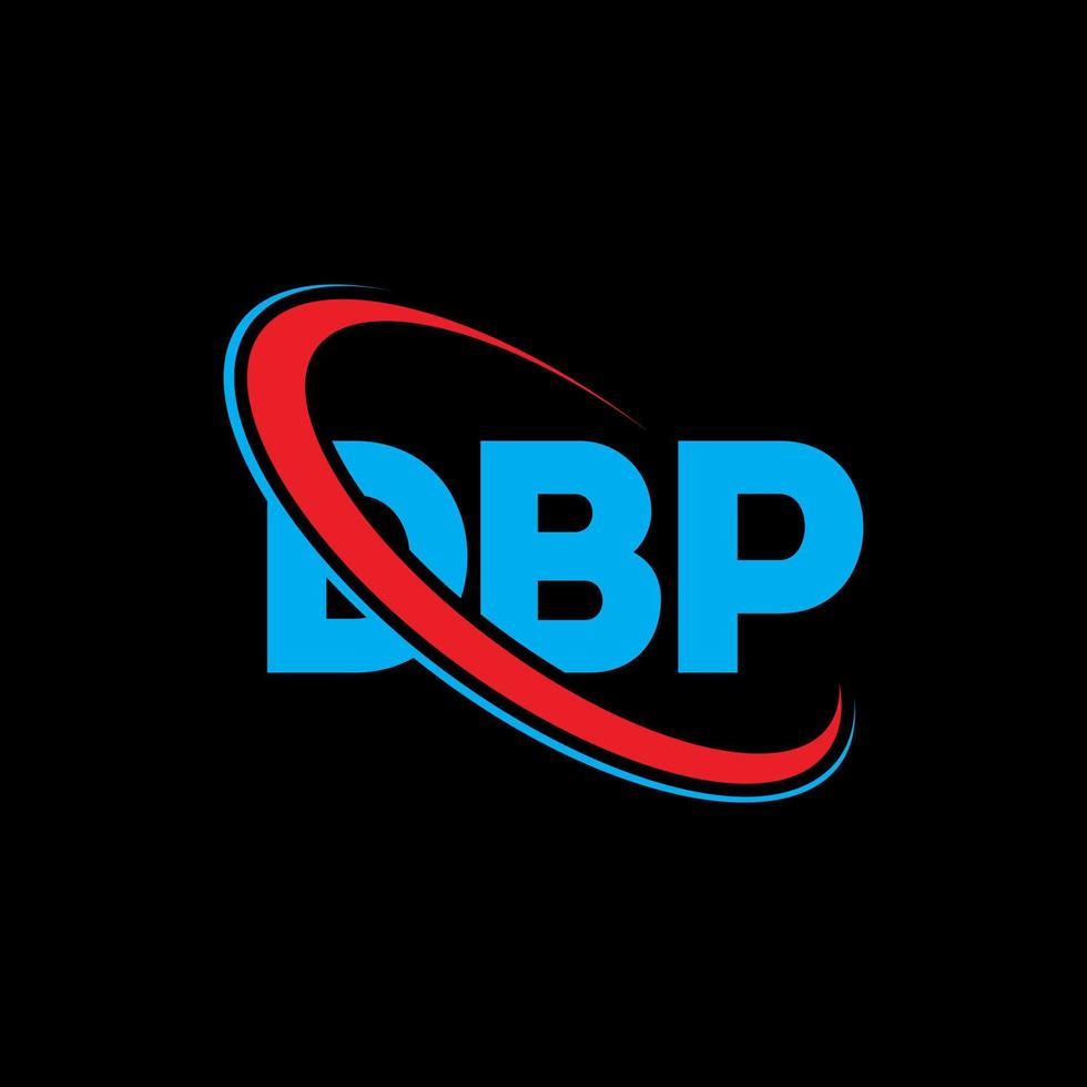 DBP logo. DBP letter. DBP letter logo design. Initials DBP logo linked with circle and uppercase monogram logo. DBP typography for technology, business and real estate brand. vector
