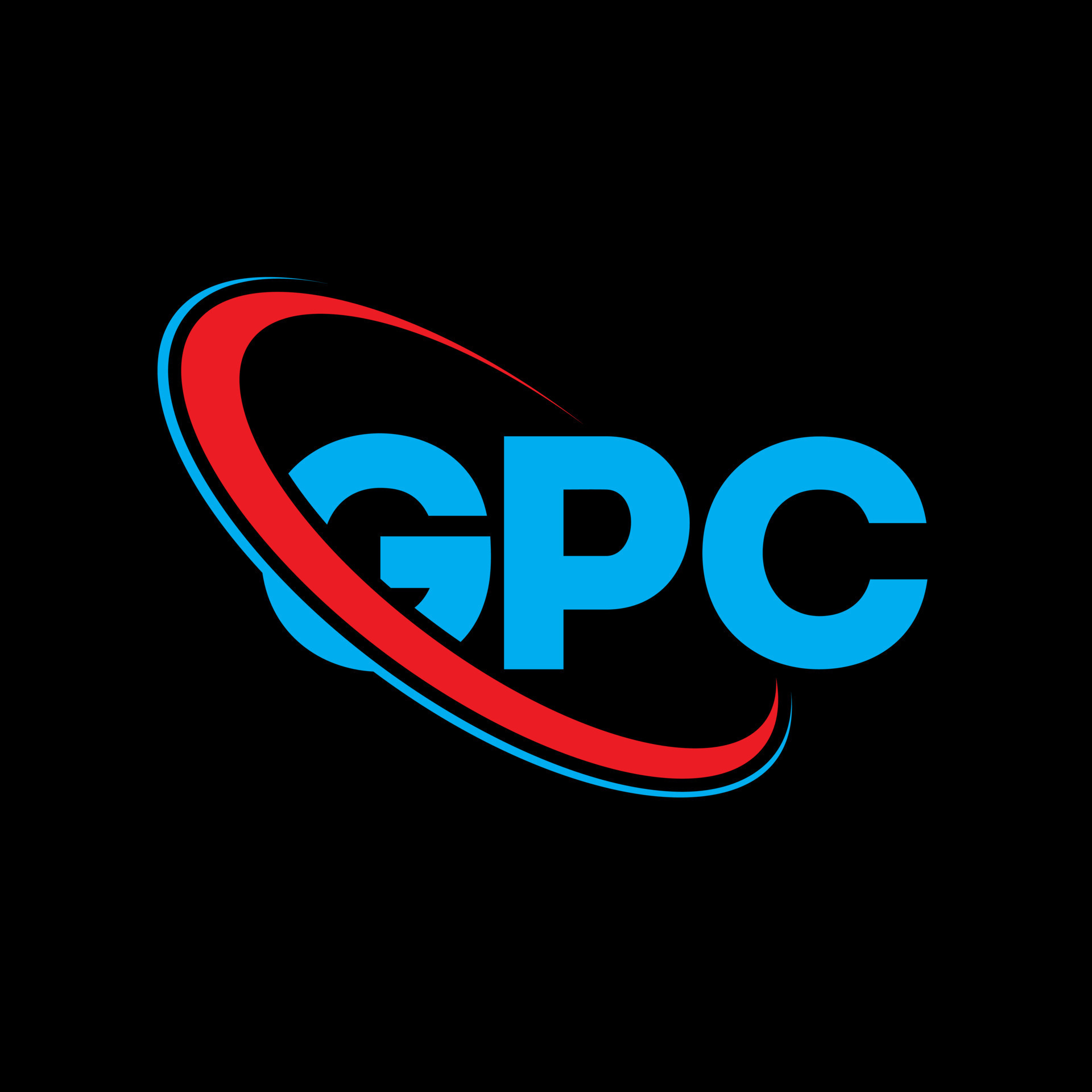 logotipo de gpc. carta gpc. diseño del logotipo de la letra gpc