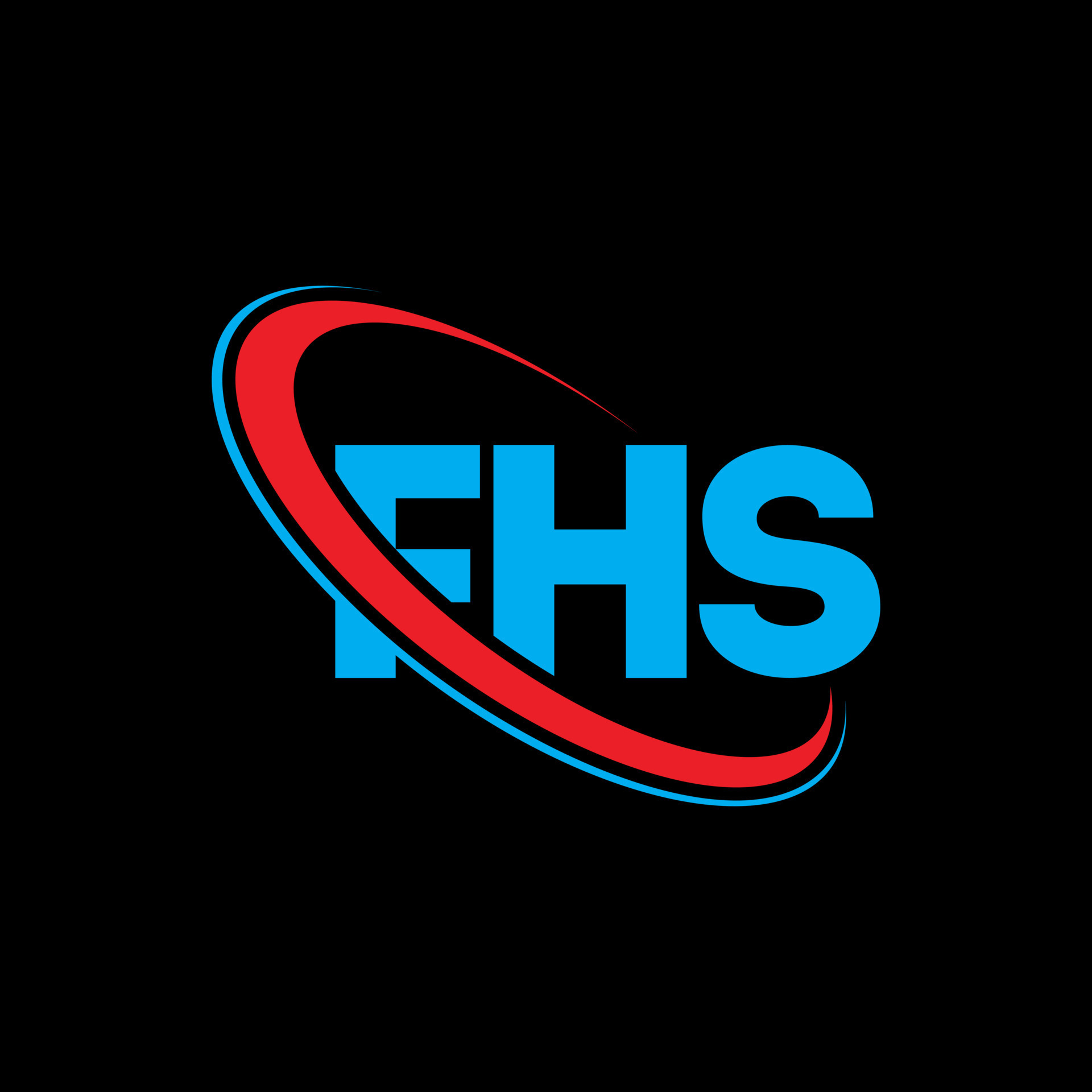 FHS logo. FHS letter. FHS letter logo design. Initials FHS logo linked